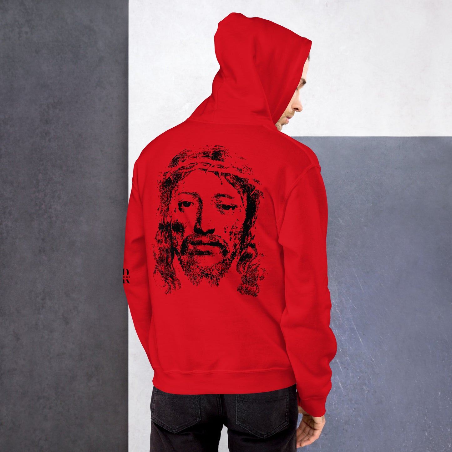 He's Got My Back Unisex Hoodie W/Black Print