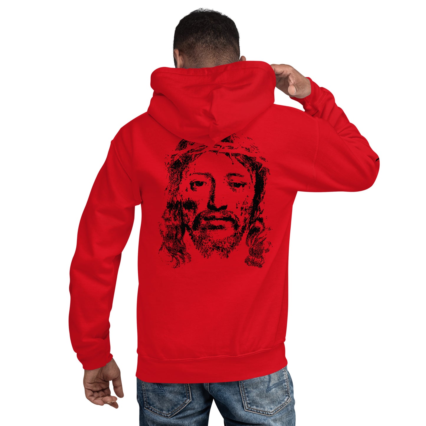 He's Got My Back Unisex Hoodie W/Black Print