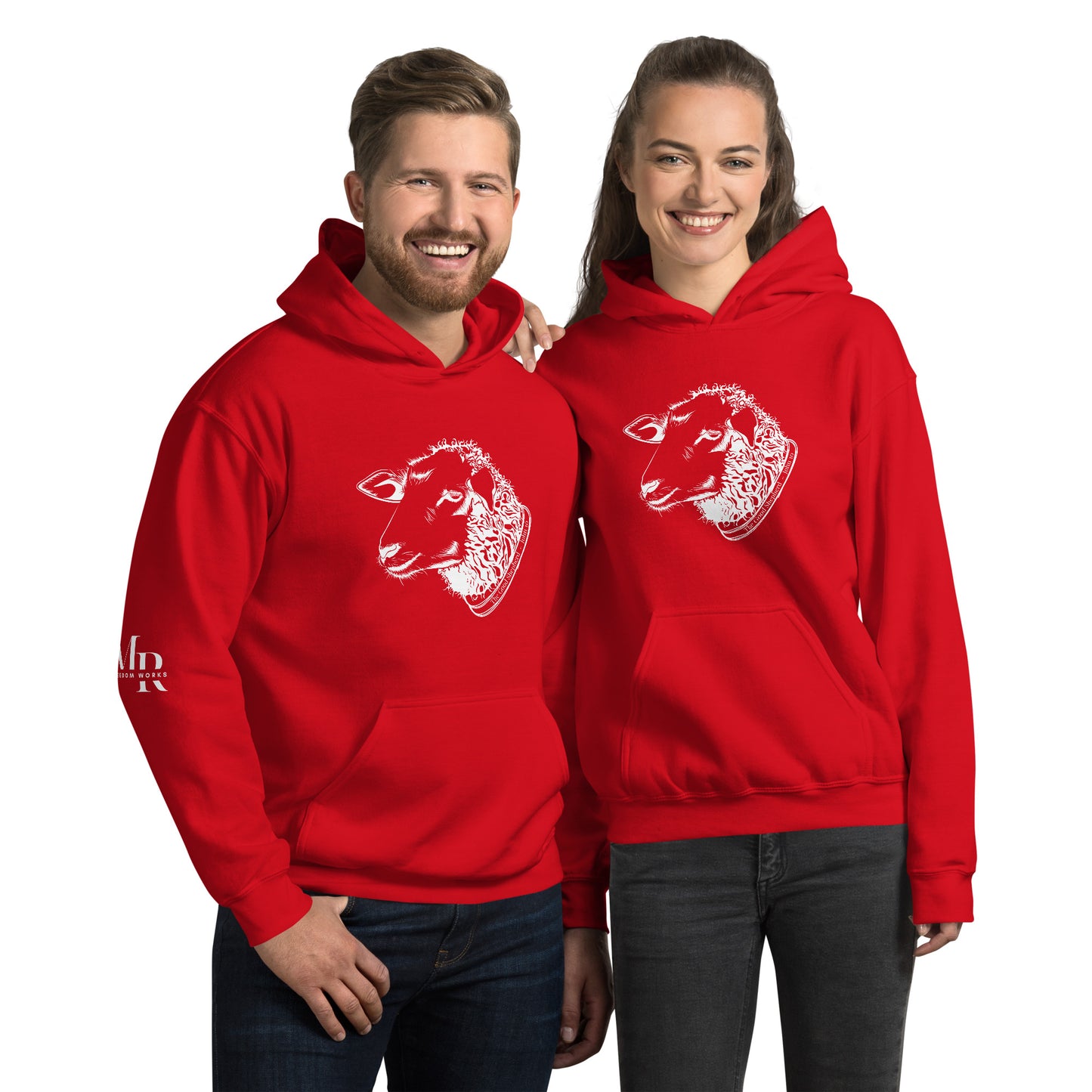 The Good Shepherd Unisex Hoodie W/White Print