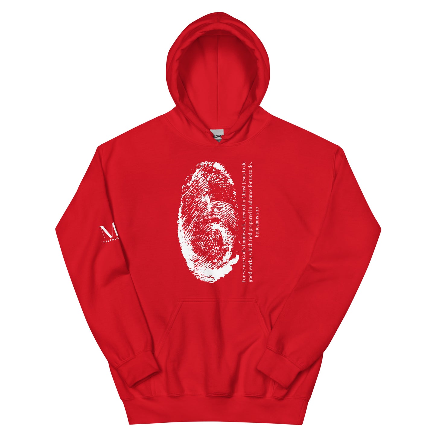 Fearfully And Wonderfully Made Unisex Hoodie W/White print