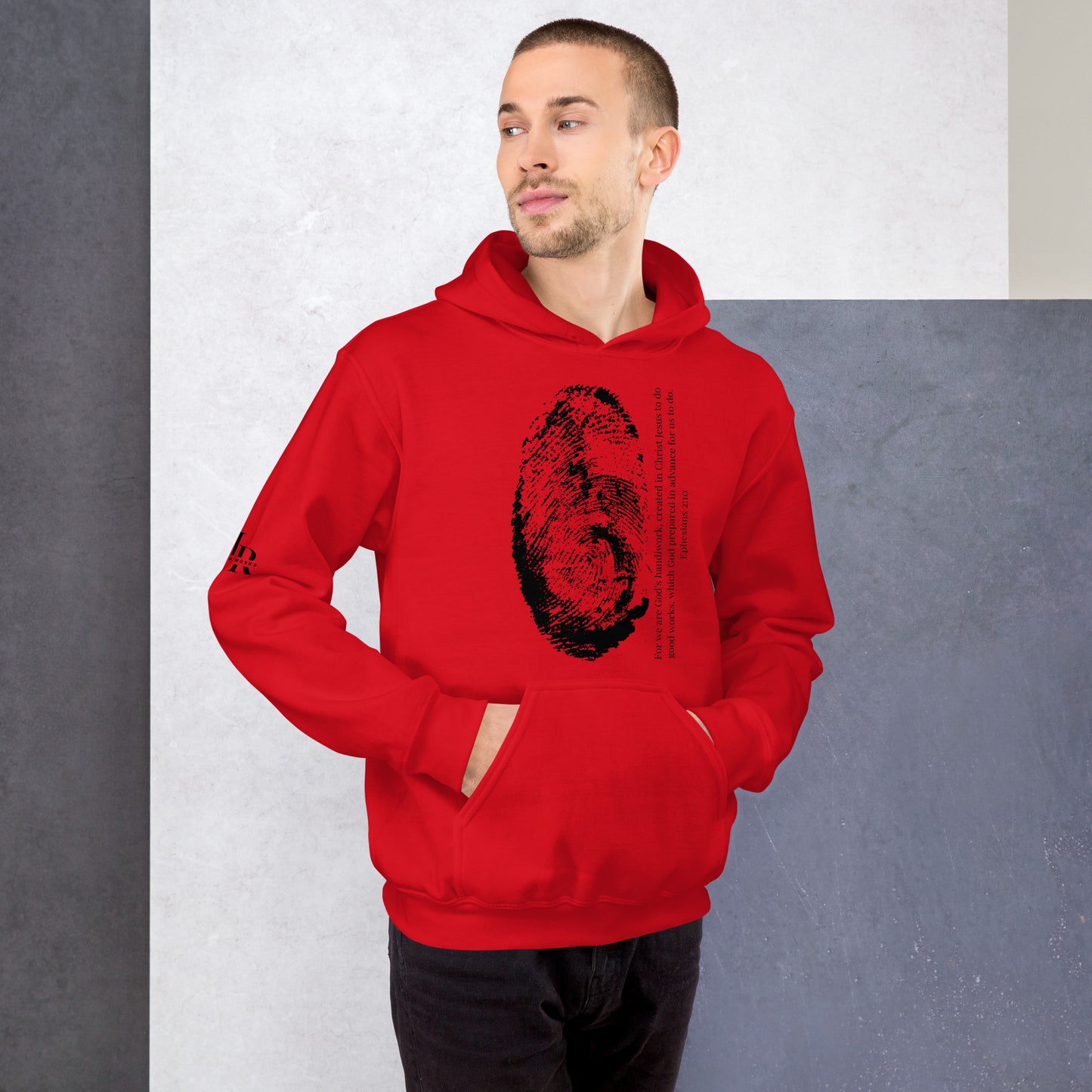 Fearfully And Wonderfully Made Unisex Hoodie W/Black Print