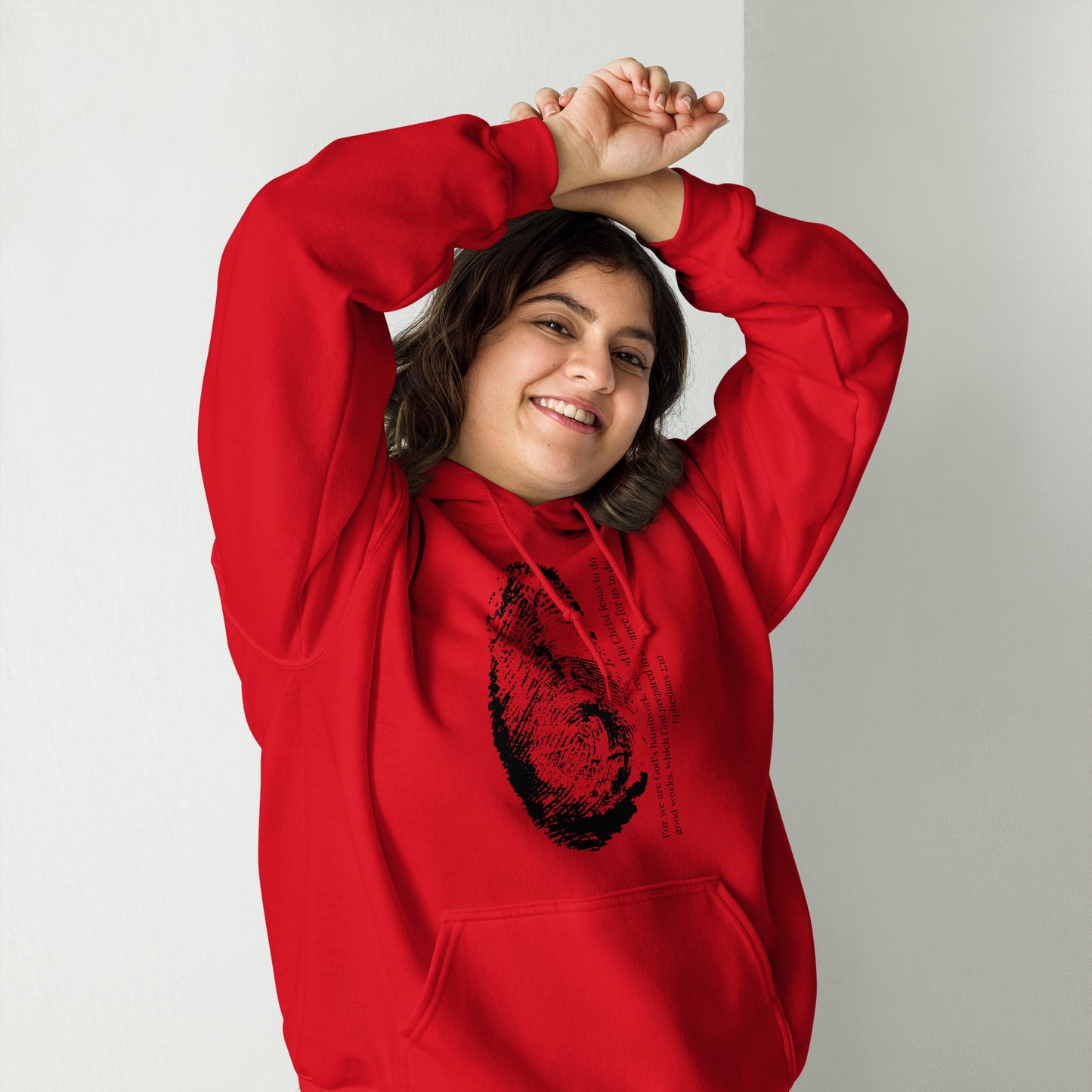 Fearfully And Wonderfully Made Unisex Hoodie W/Black Print