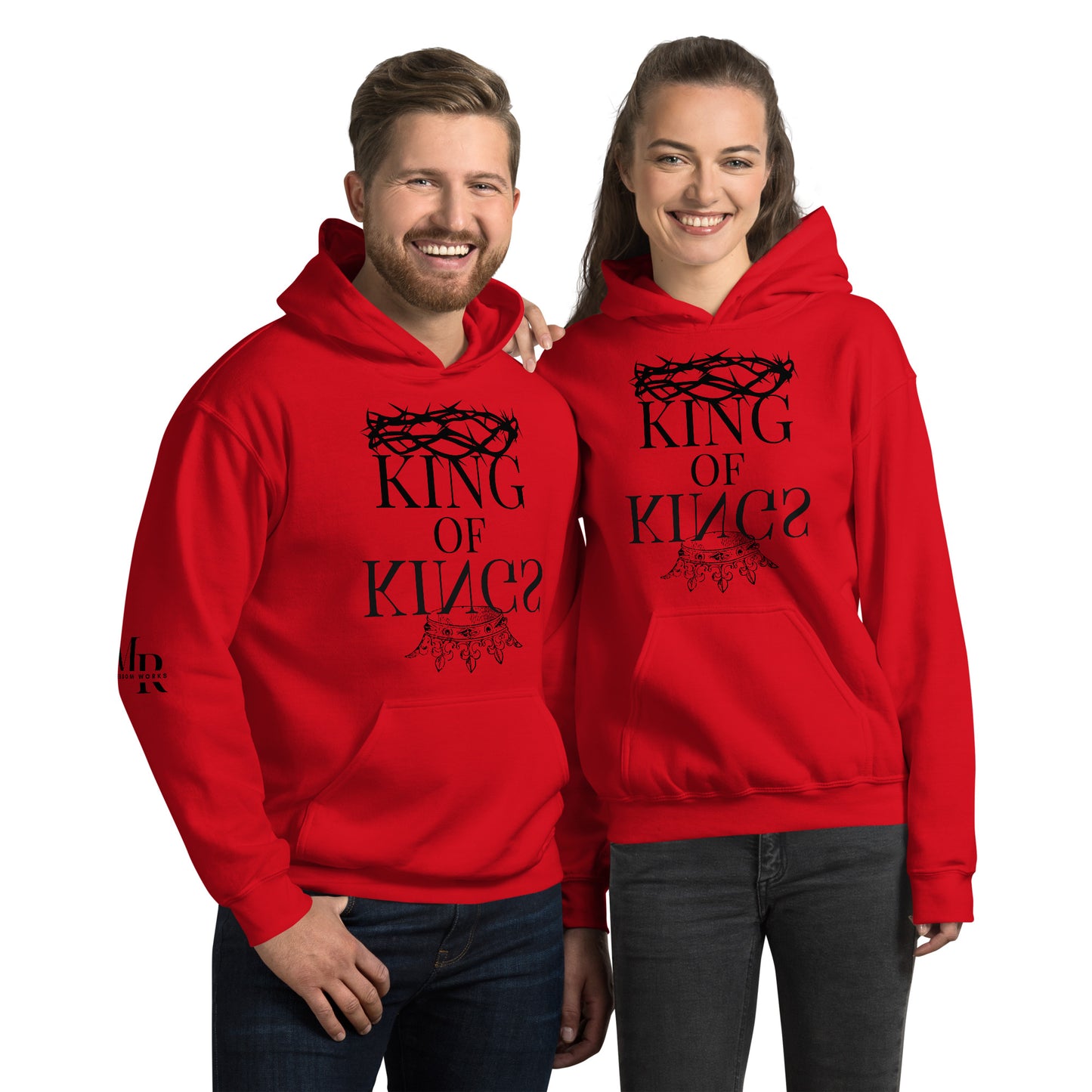King of kings Unisex Hoodie W/Black Print