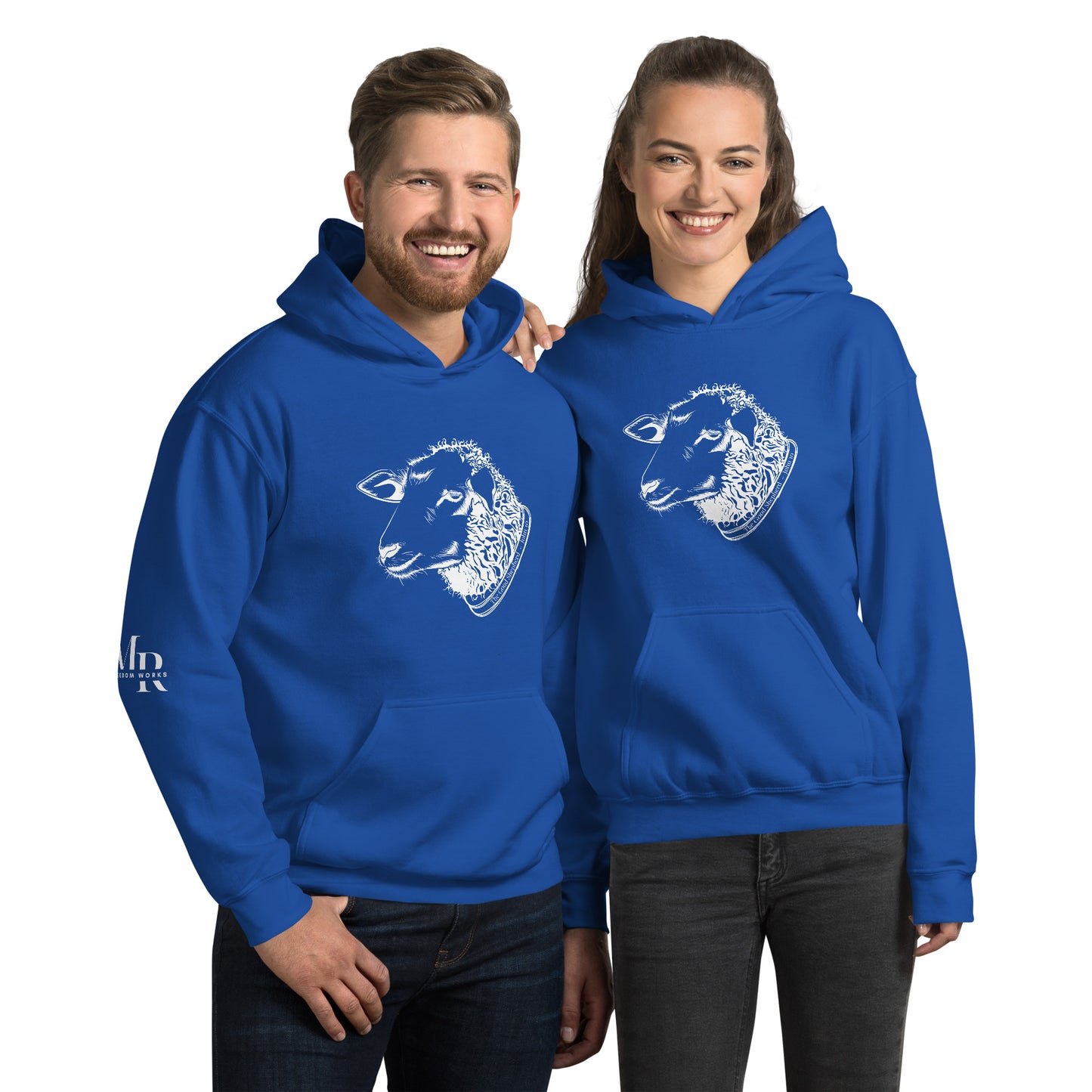 The Good Shepherd Unisex Hoodie W/White Print