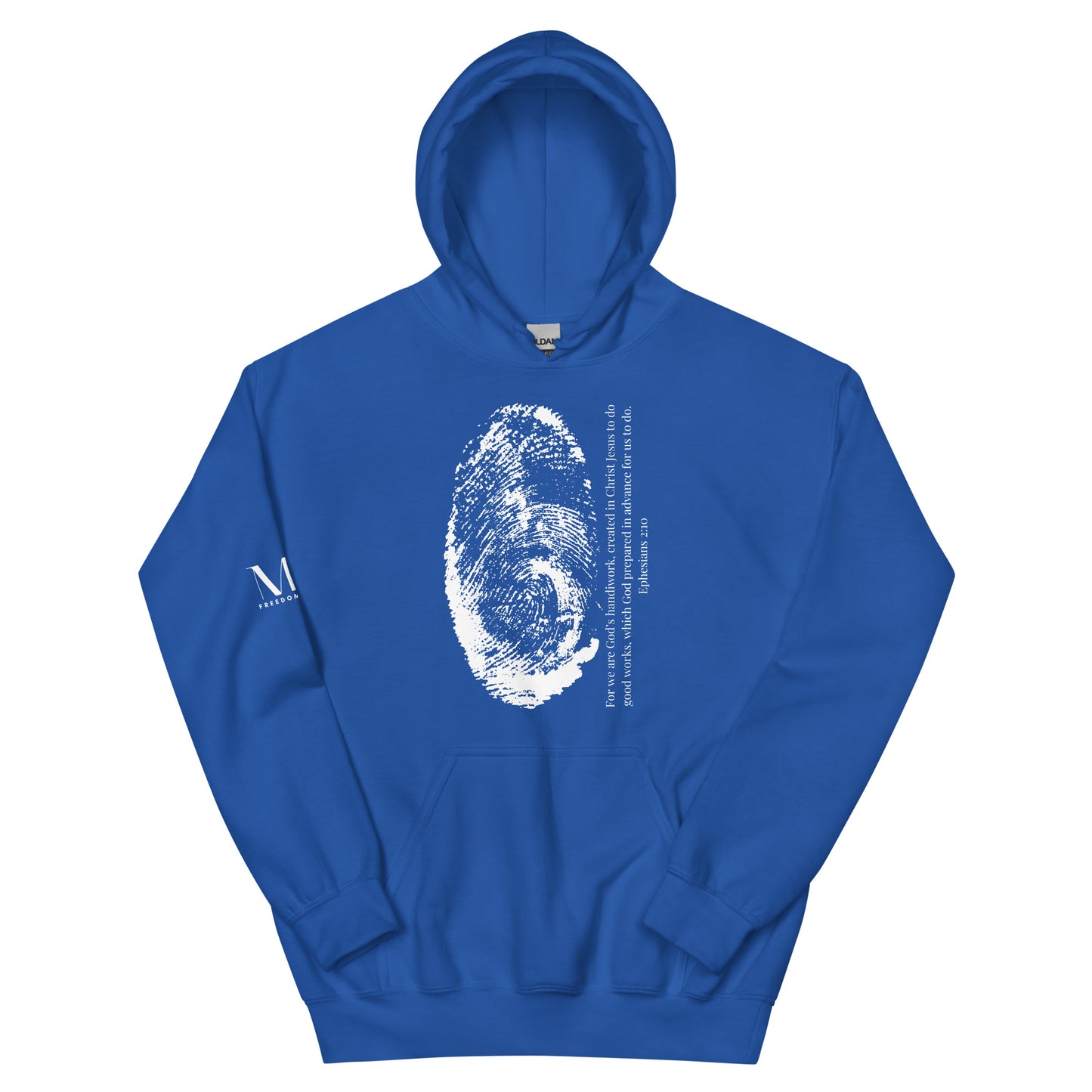 Fearfully And Wonderfully Made Unisex Hoodie W/White print