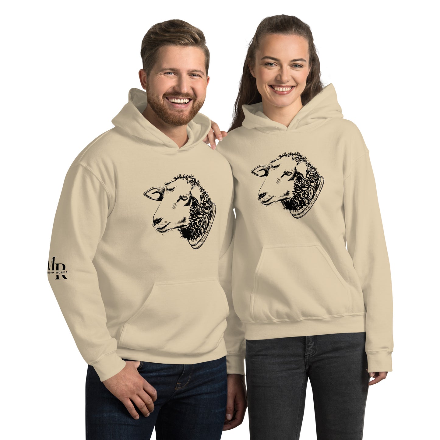 The Good Shepherd Unisex Hoodie W/Black Print