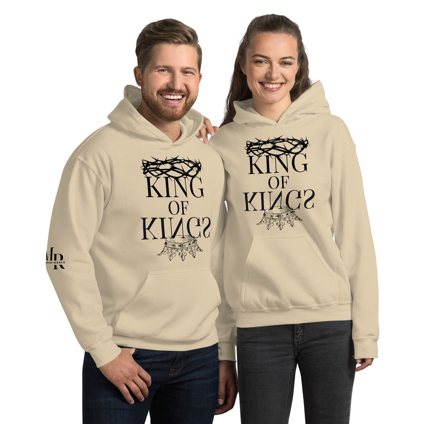 King of kings Unisex Hoodie W/Black Print