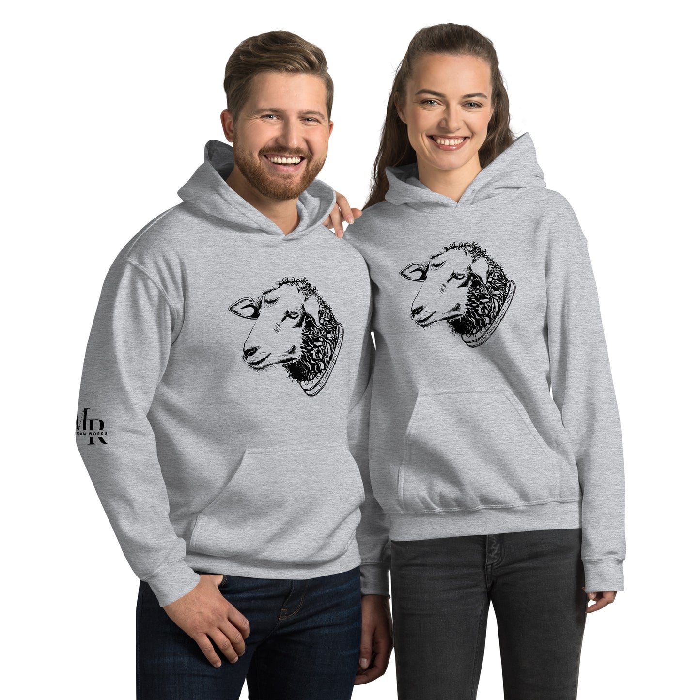 The Good Shepherd Unisex Hoodie W/Black Print
