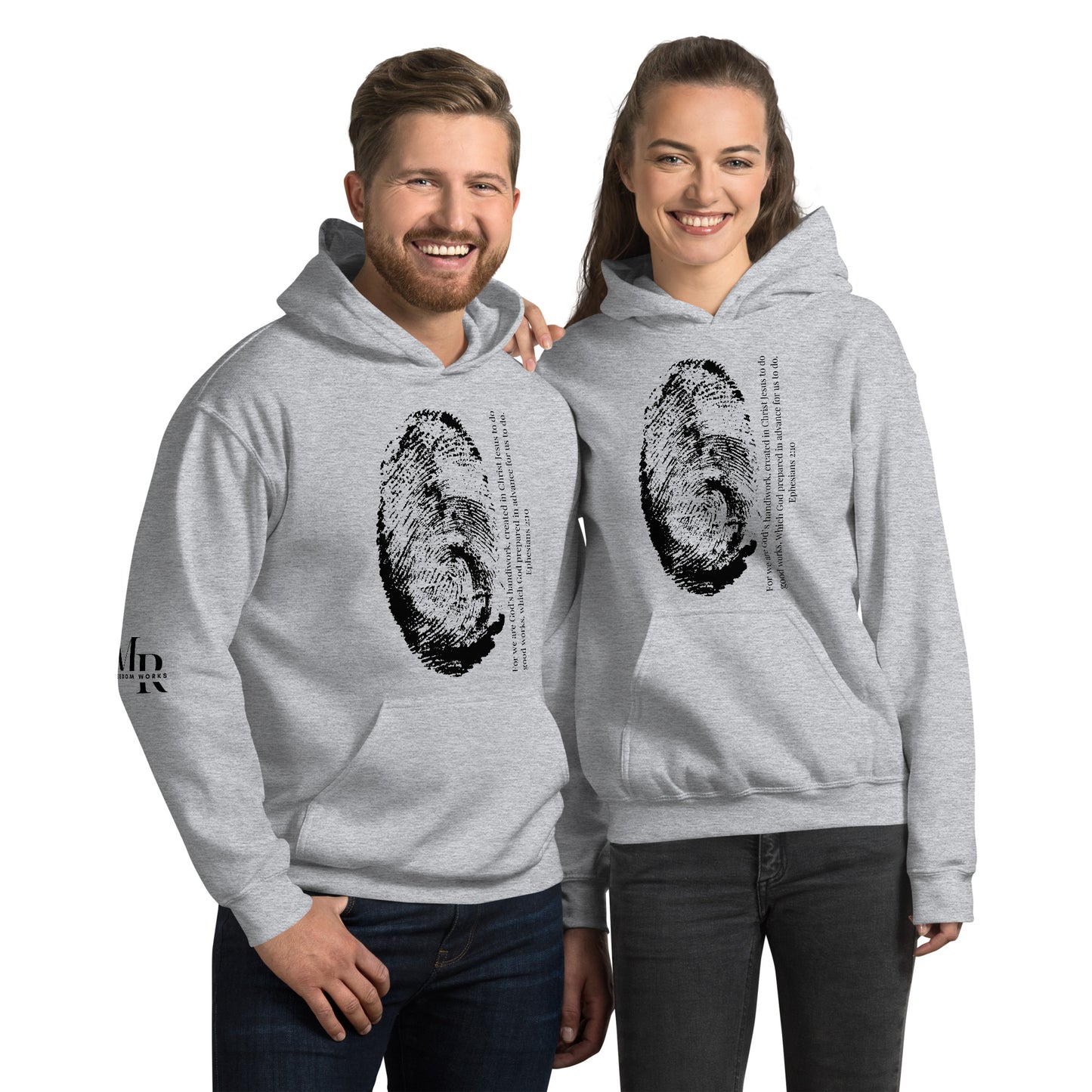 Fearfully And Wonderfully Made Unisex Hoodie W/Black Print