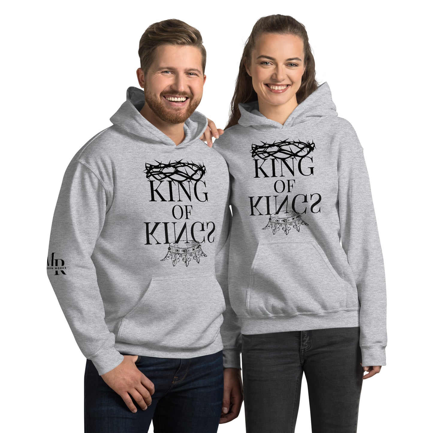 King of kings Unisex Hoodie W/Black Print