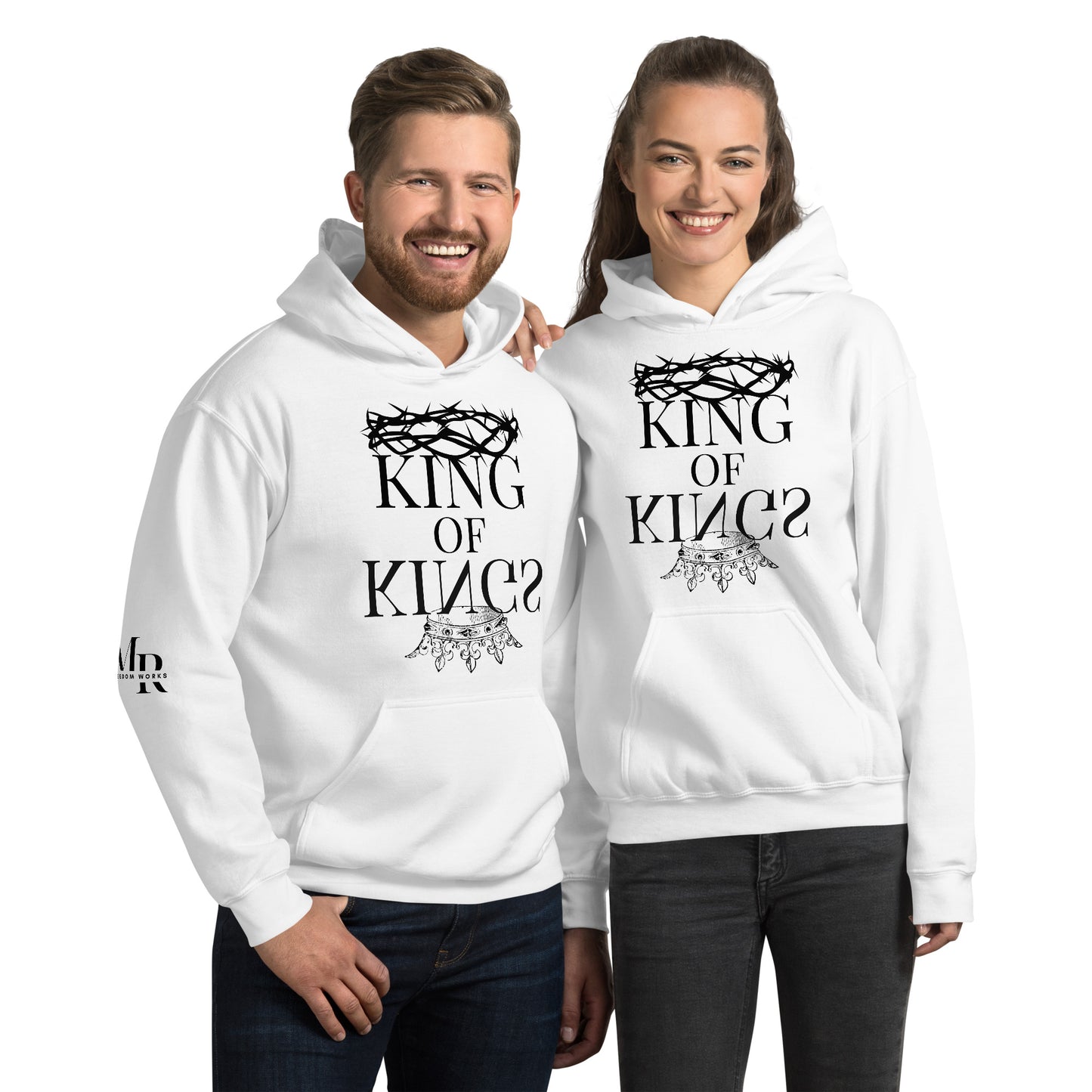 King of kings Unisex Hoodie W/Black Print