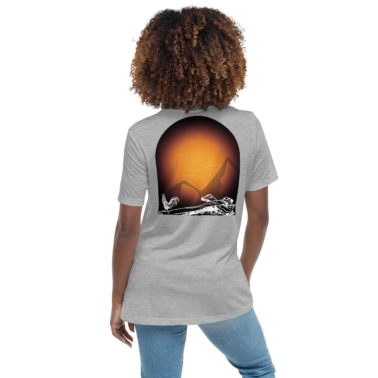 Jesus Died For You Women's Relaxed T-Shirt W/Black Print