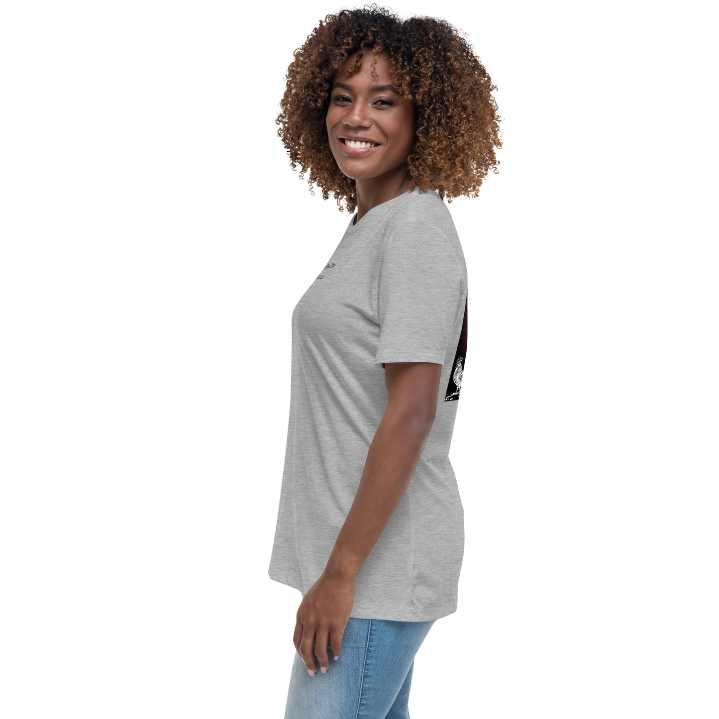 Jesus Died For You Women's Relaxed T-Shirt W/Black Print