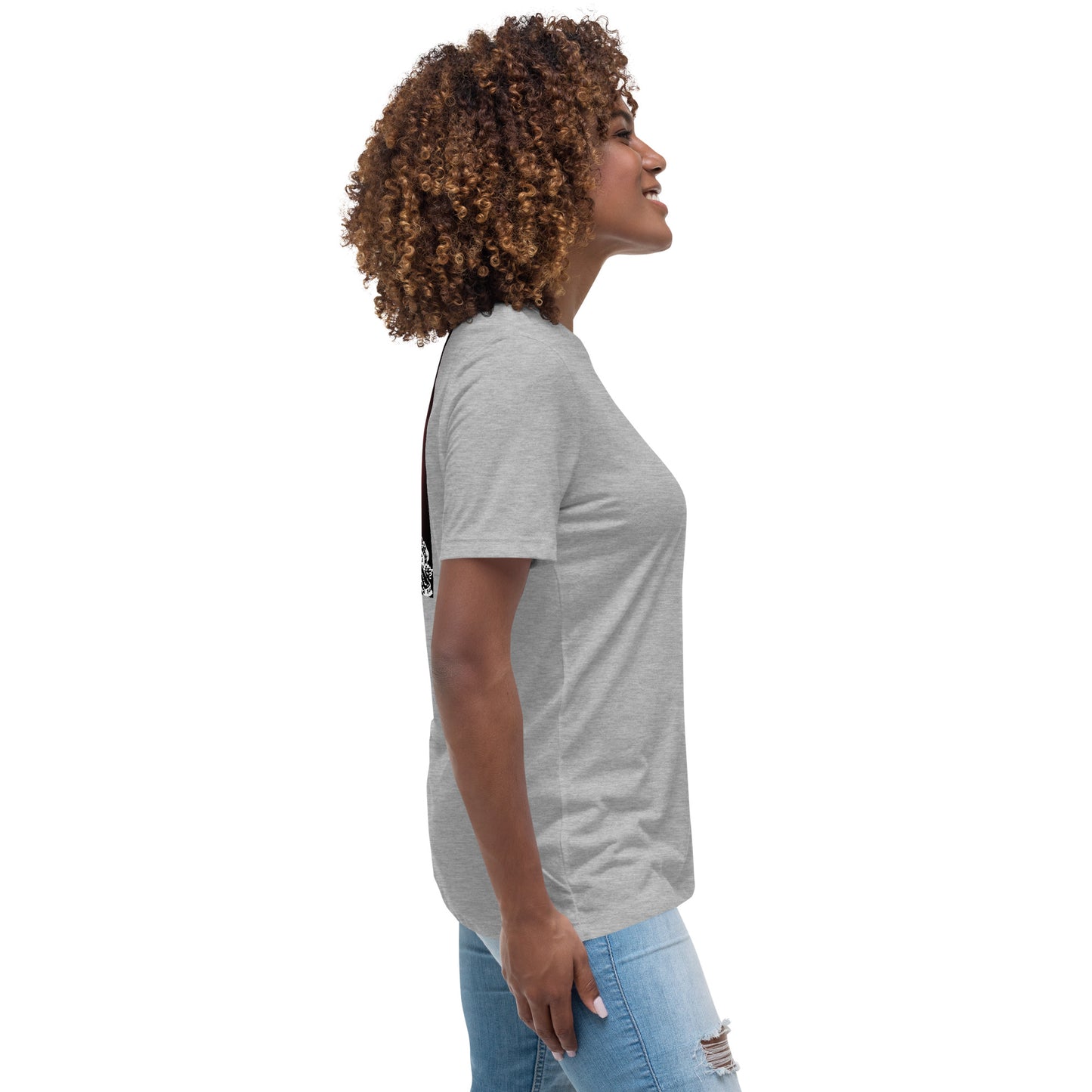 Jesus Died For You Women's Relaxed T-Shirt W/Black Print