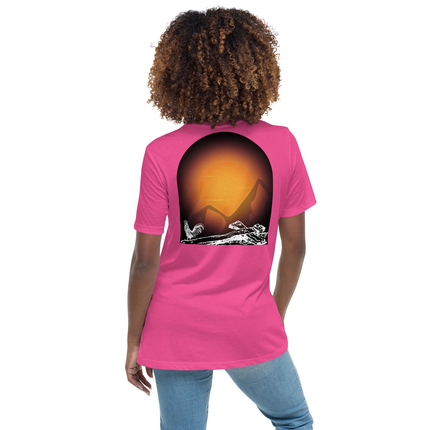 Jesus Died For You Women's Relaxed T-Shirt W/Black Print