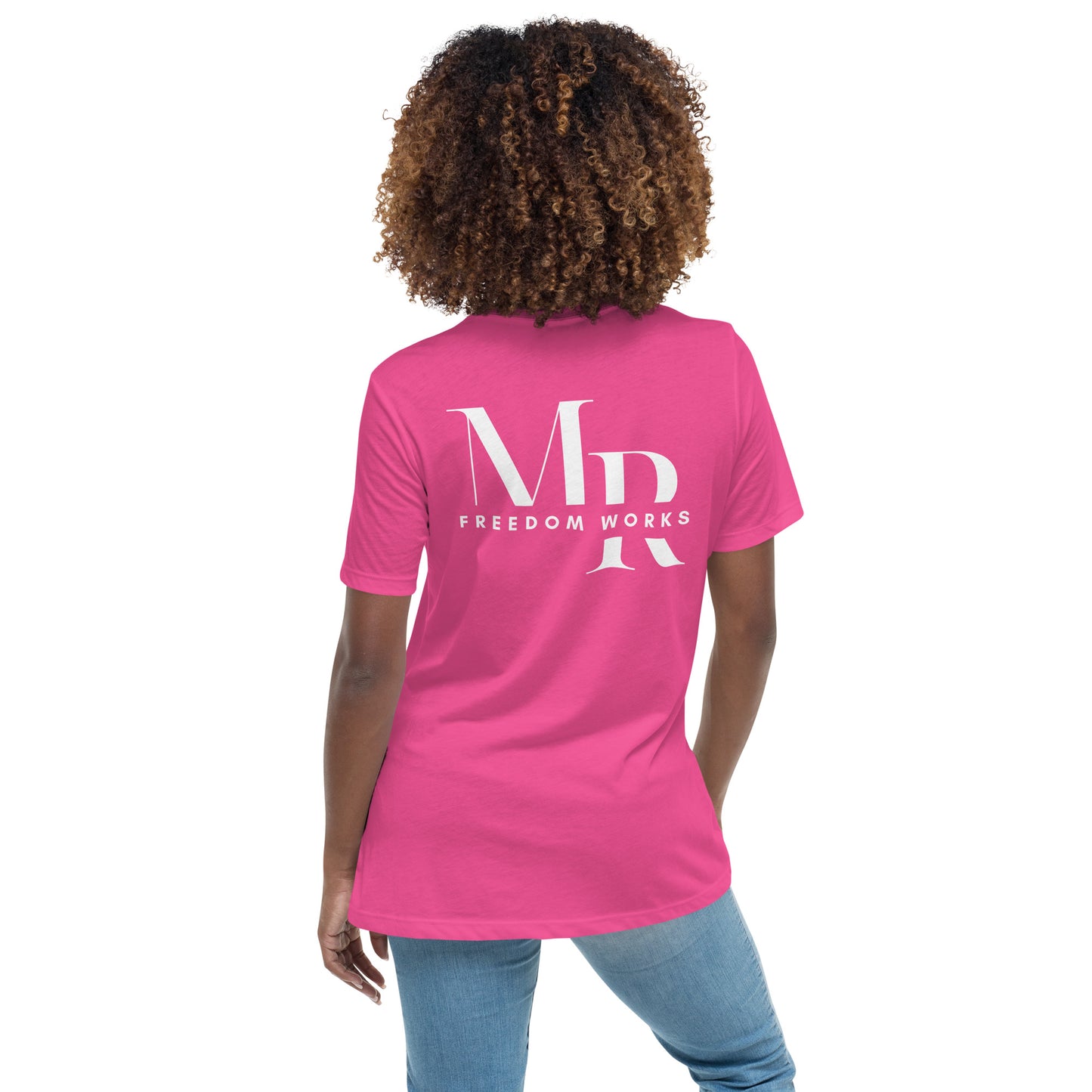 He Is Risen Women's Relaxed T-Shirt W/White Print