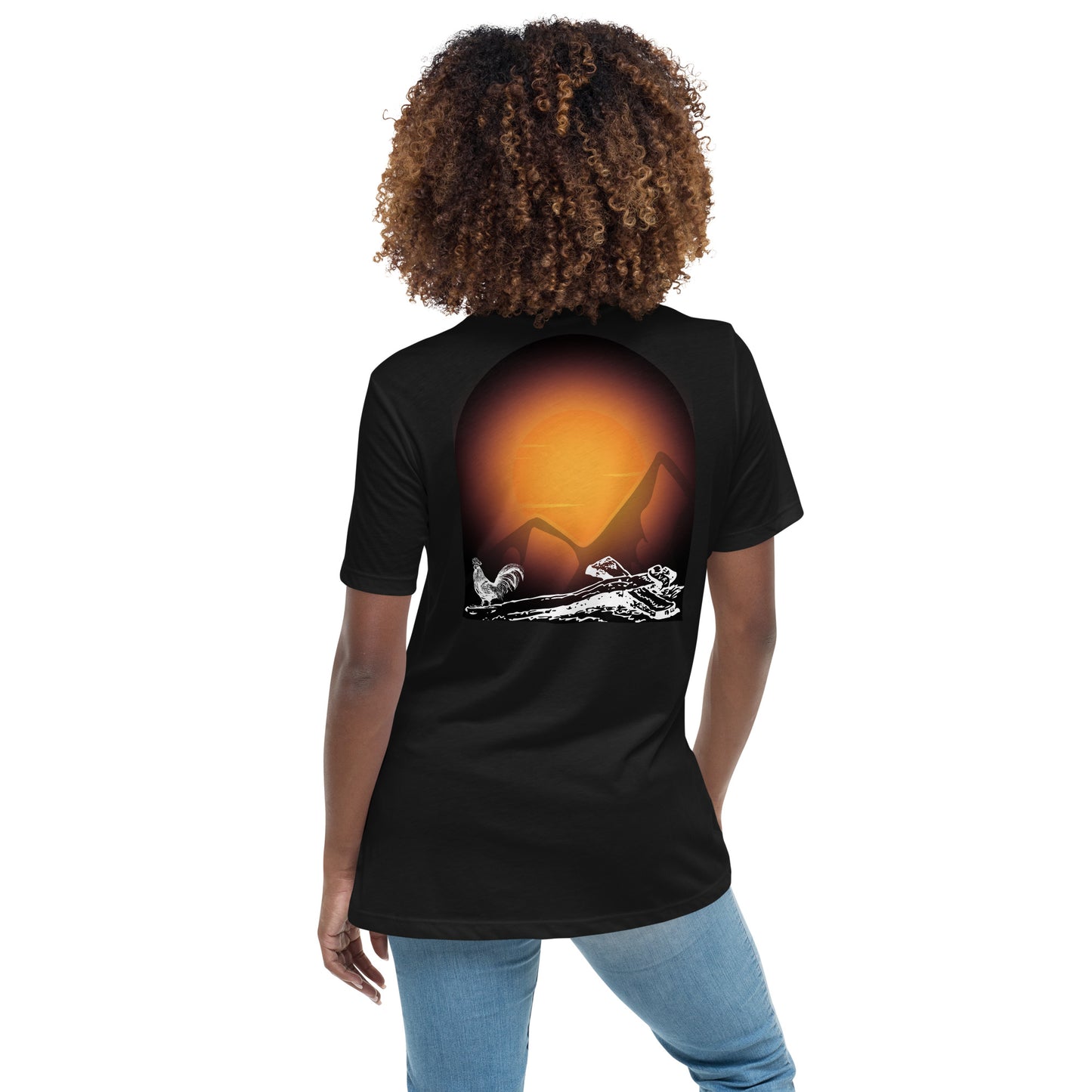 Jesus Died For You Women's Relaxed T-Shirt W/White Print