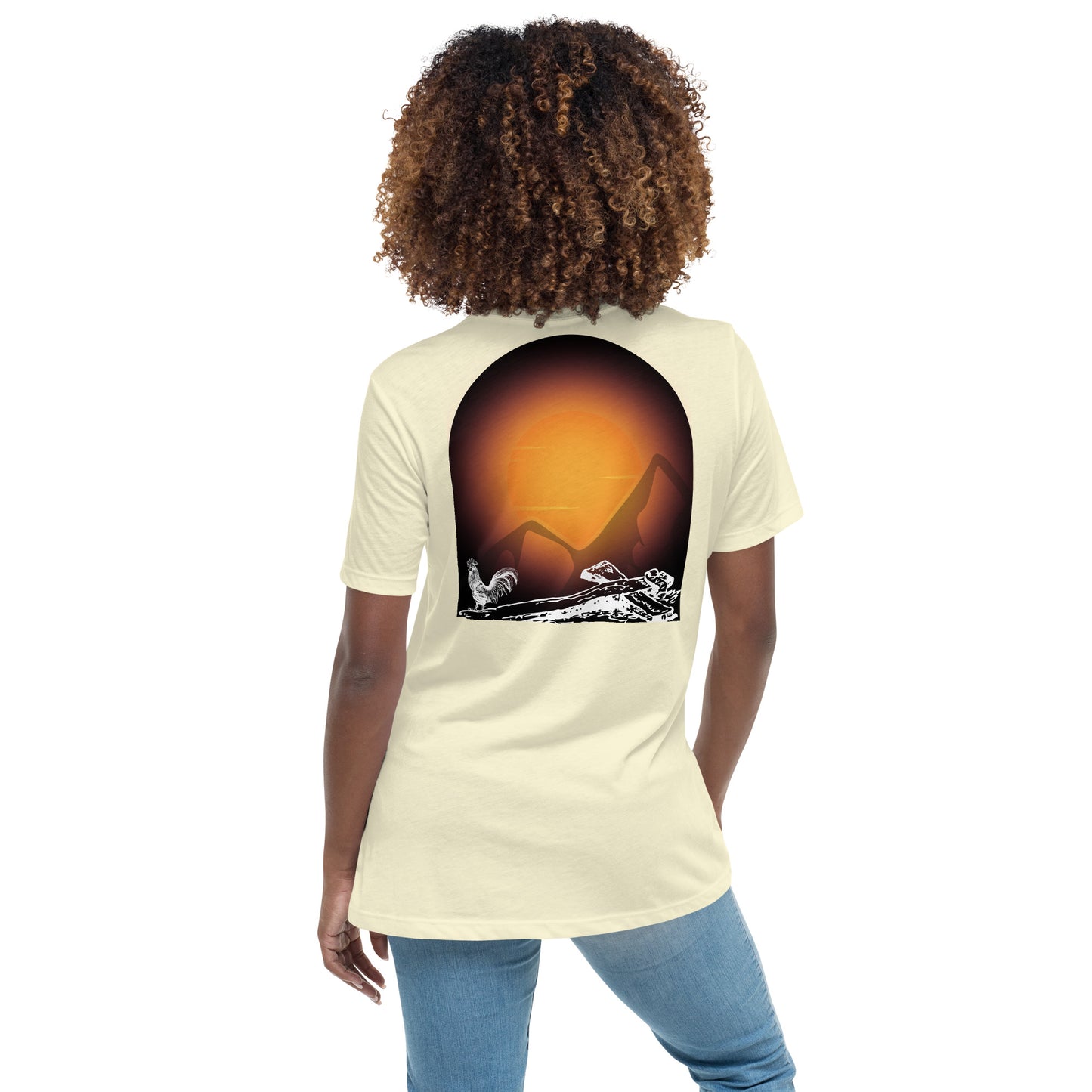 Jesus Died For You Women's Relaxed T-Shirt W/Black Print