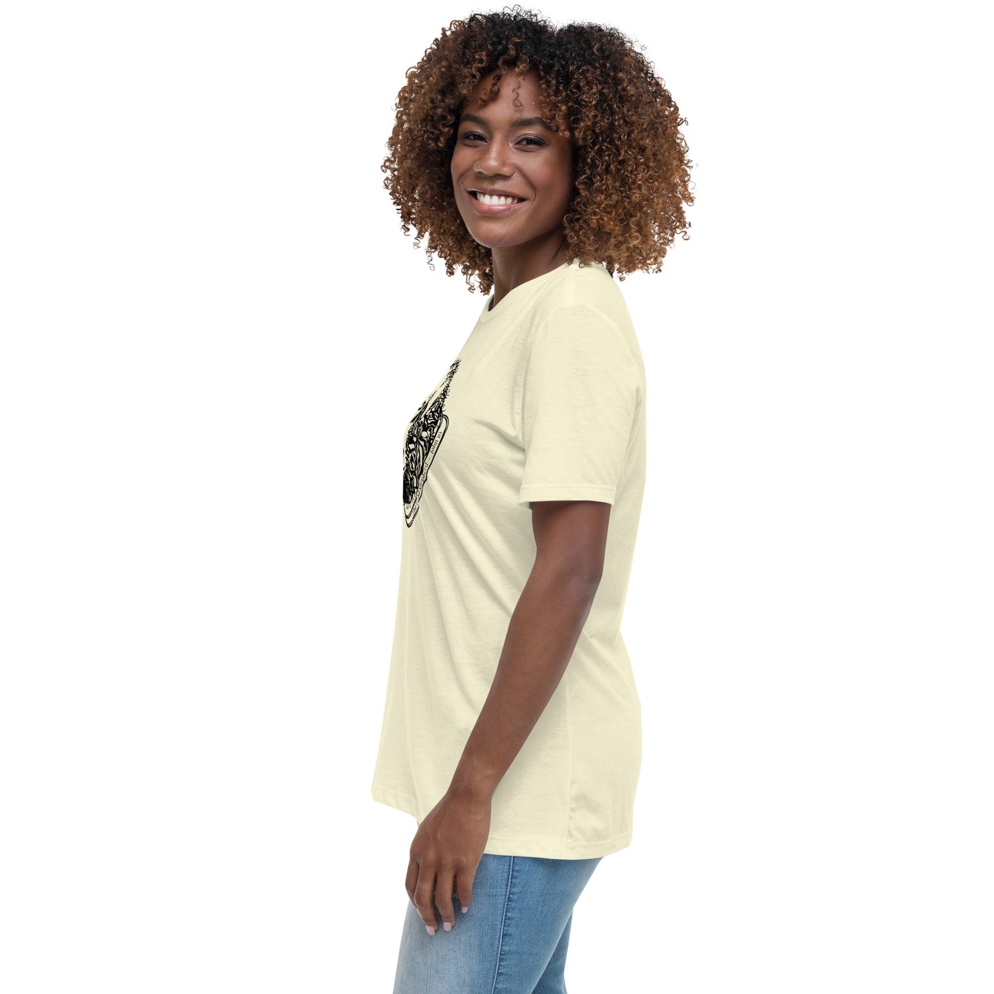 The Good Shepherd Women's Relaxed T-Shirt W/Black Print