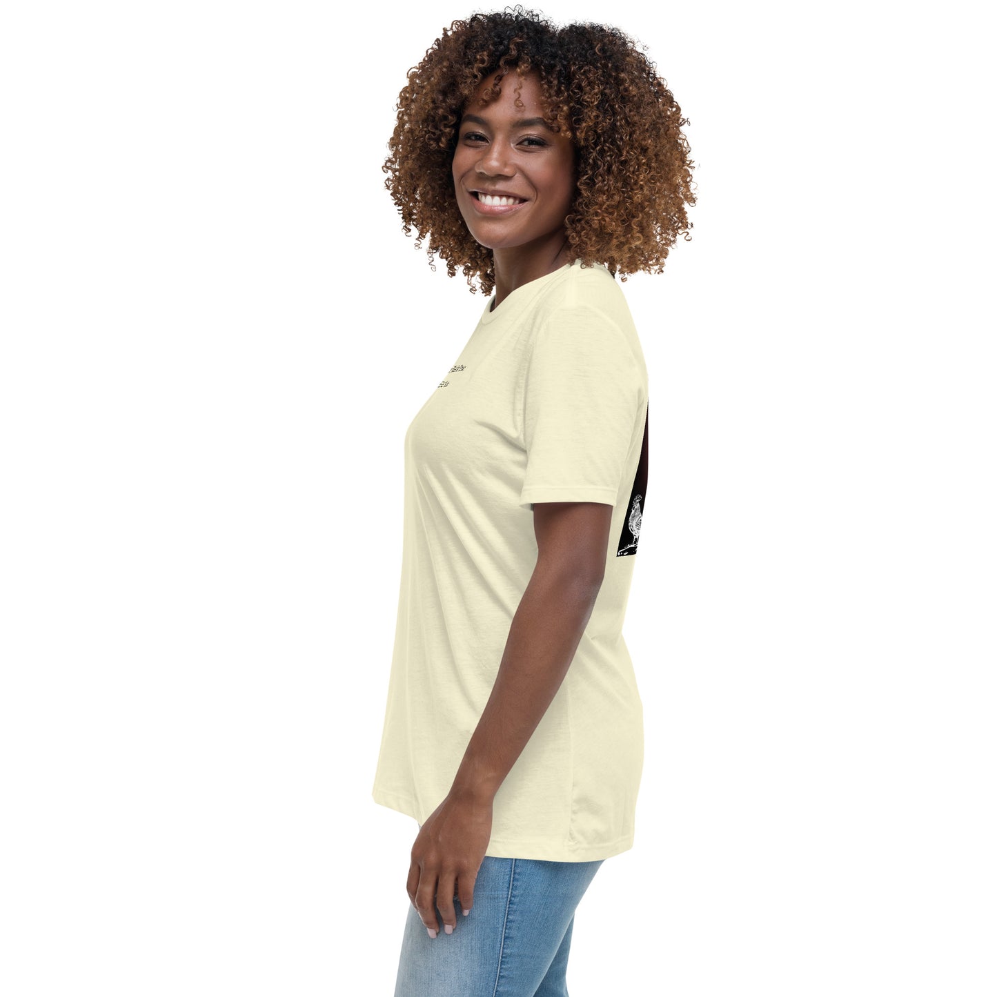 Jesus Died For You Women's Relaxed T-Shirt W/Black Print