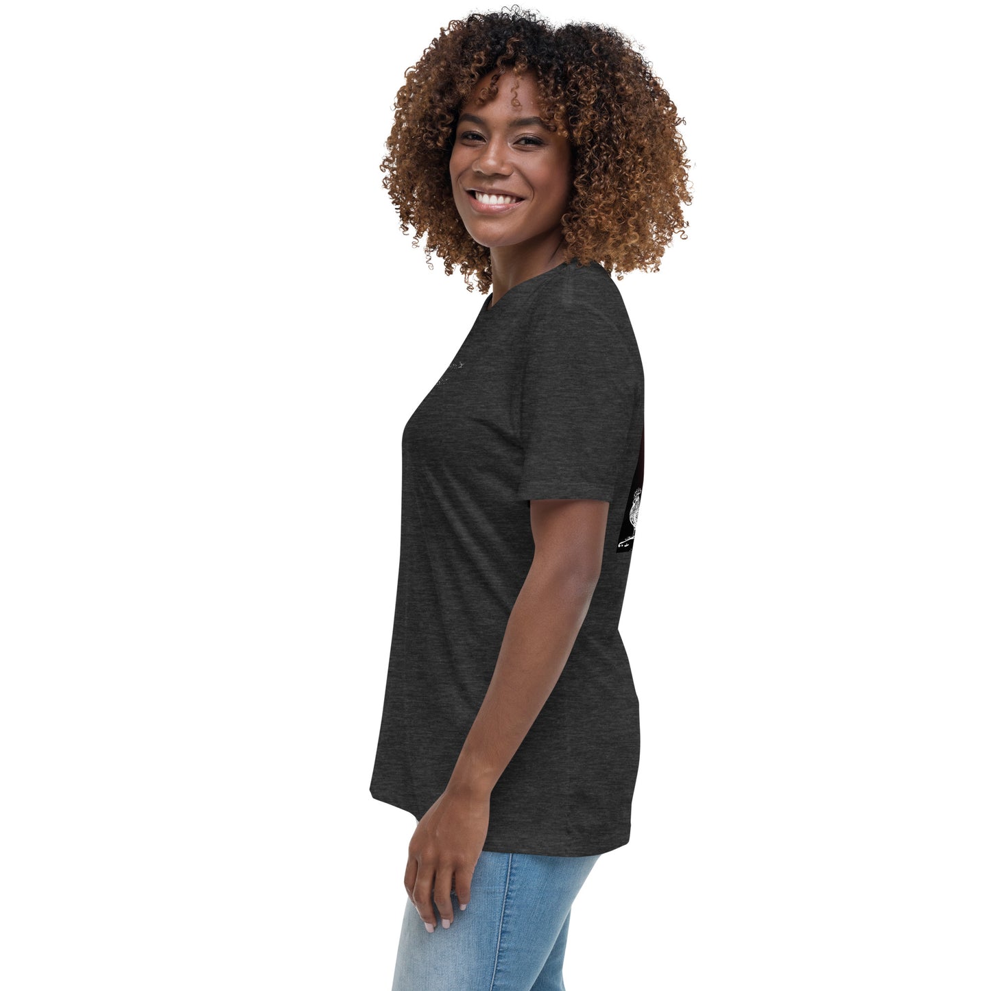 Jesus Died For You Women's Relaxed T-Shirt W/White Print