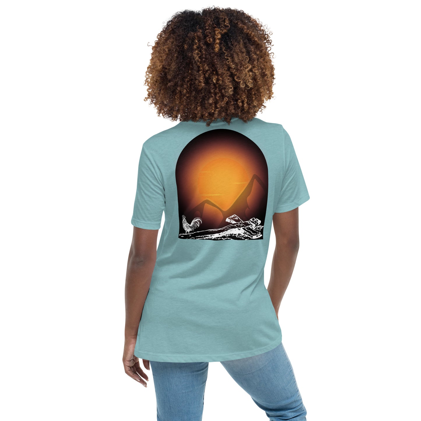 Jesus Died For You Women's Relaxed T-Shirt W/White Print