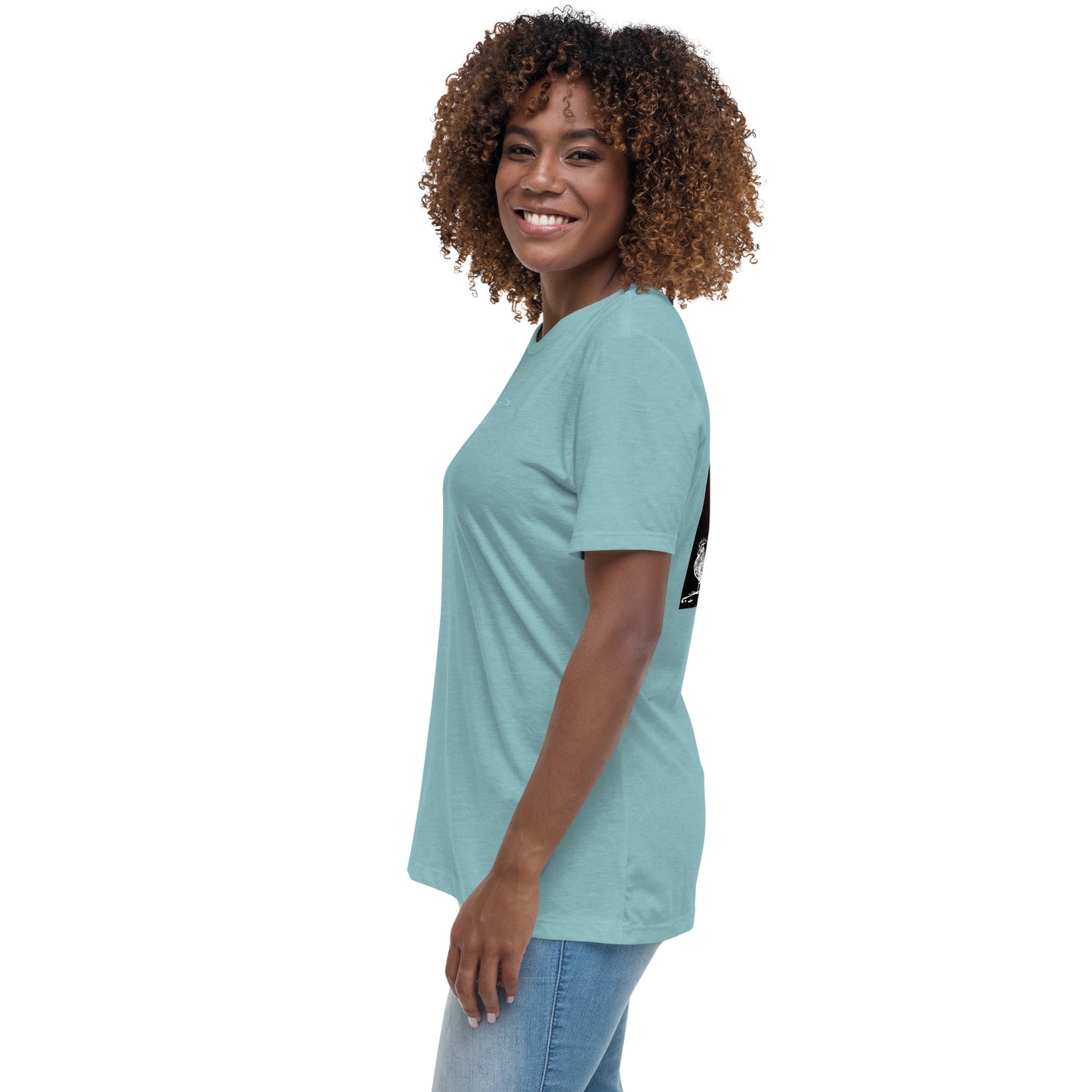 Jesus Died For You Women's Relaxed T-Shirt W/White Print