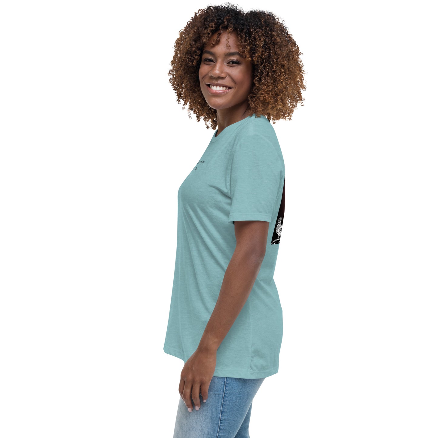 Jesus Died For You Women's Relaxed T-Shirt W/Black Print