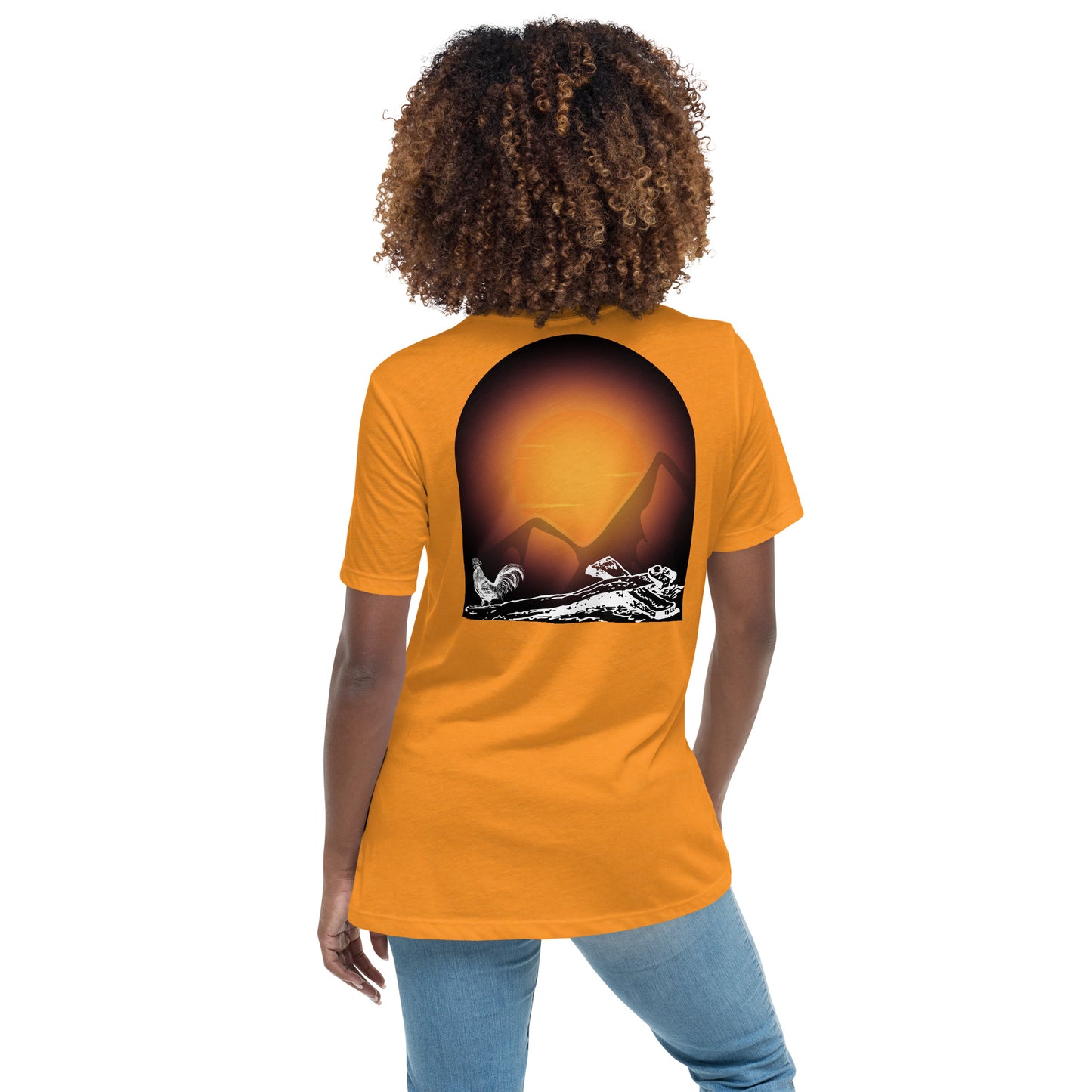 Jesus Died For You Women's Relaxed T-Shirt W/White Print