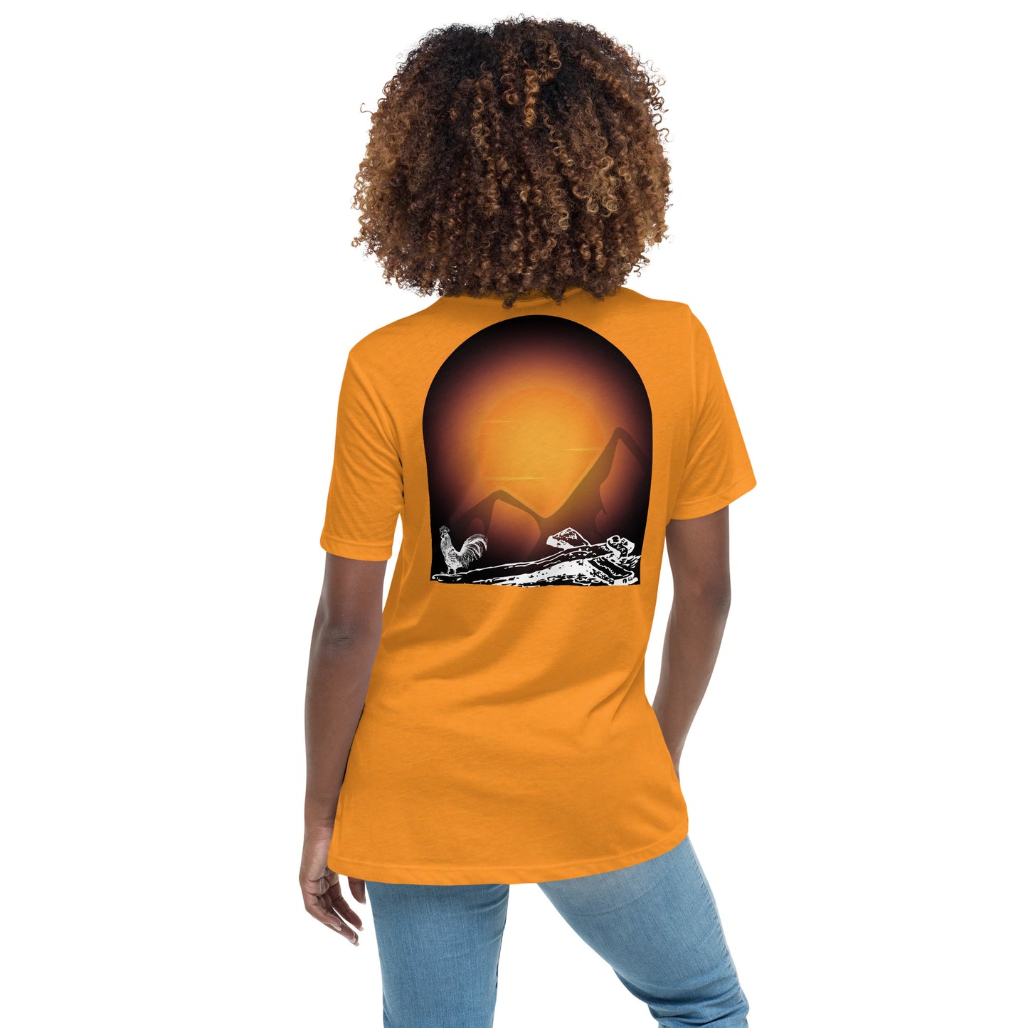 Jesus Died For You Women's Relaxed T-Shirt W/Black Print