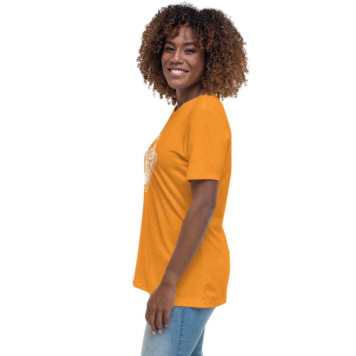 The Good Shepherd Women's Relaxed T-Shirt W/White Print