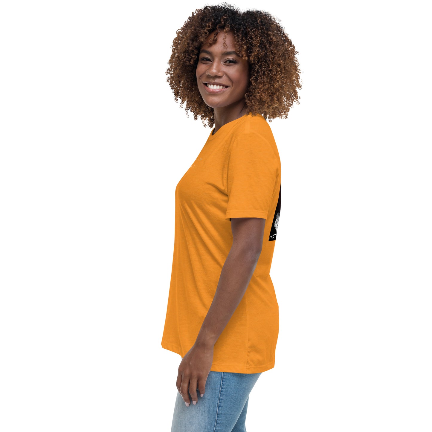 Jesus Died For You Women's Relaxed T-Shirt W/White Print