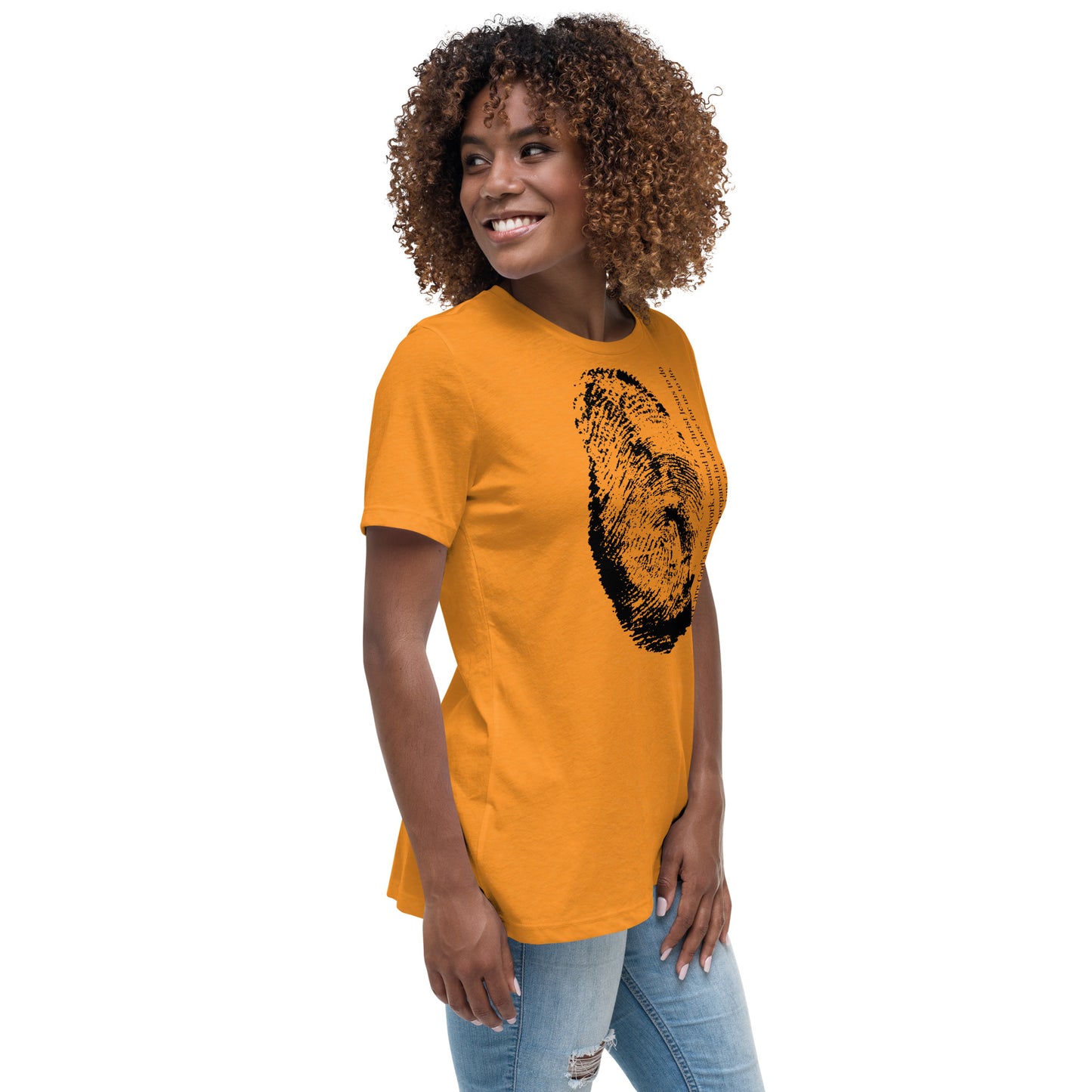 Fearfully And Wonderfully Made Women's Relaxed T-Shirt W/Black Print