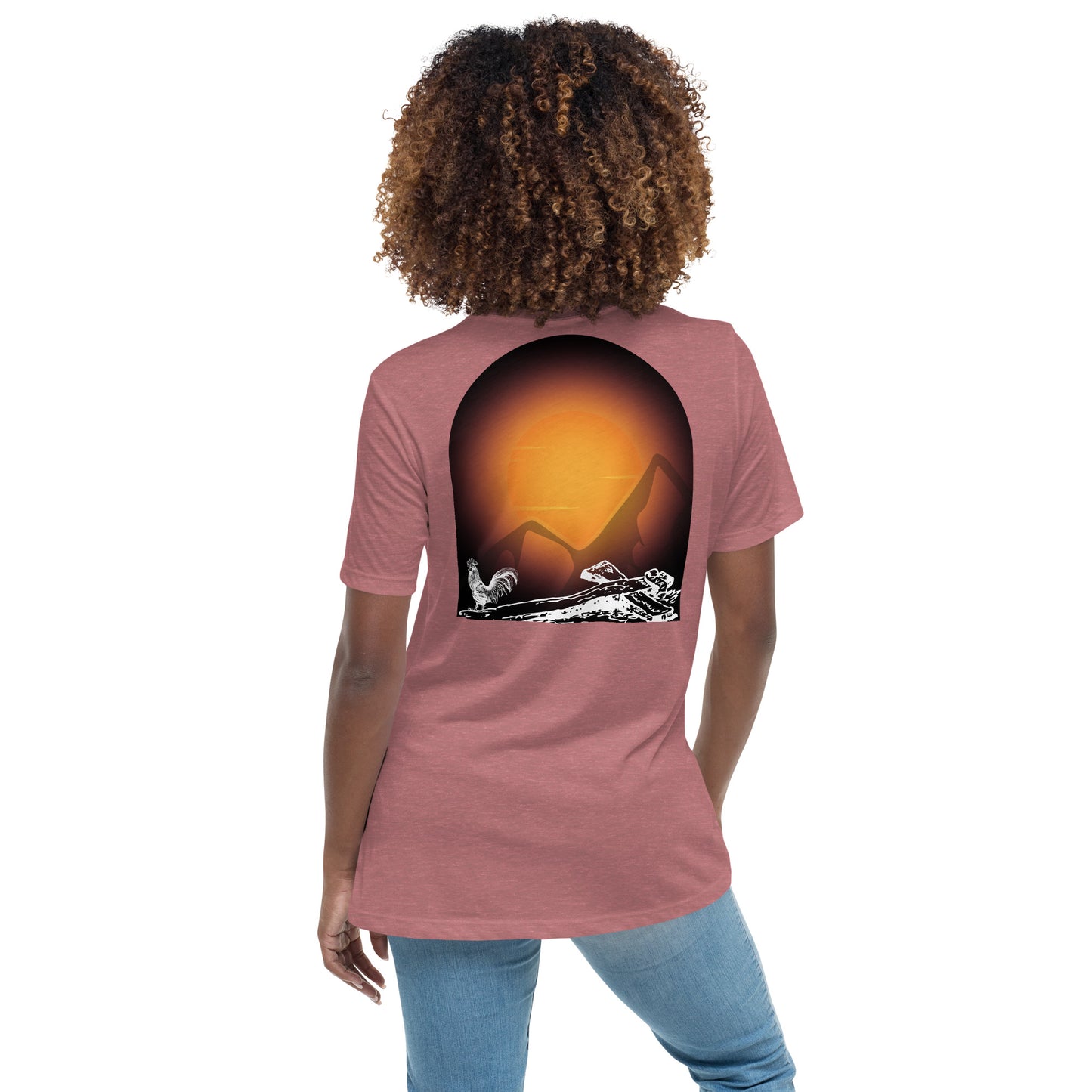 Jesus Died For You Women's Relaxed T-Shirt W/Black Print