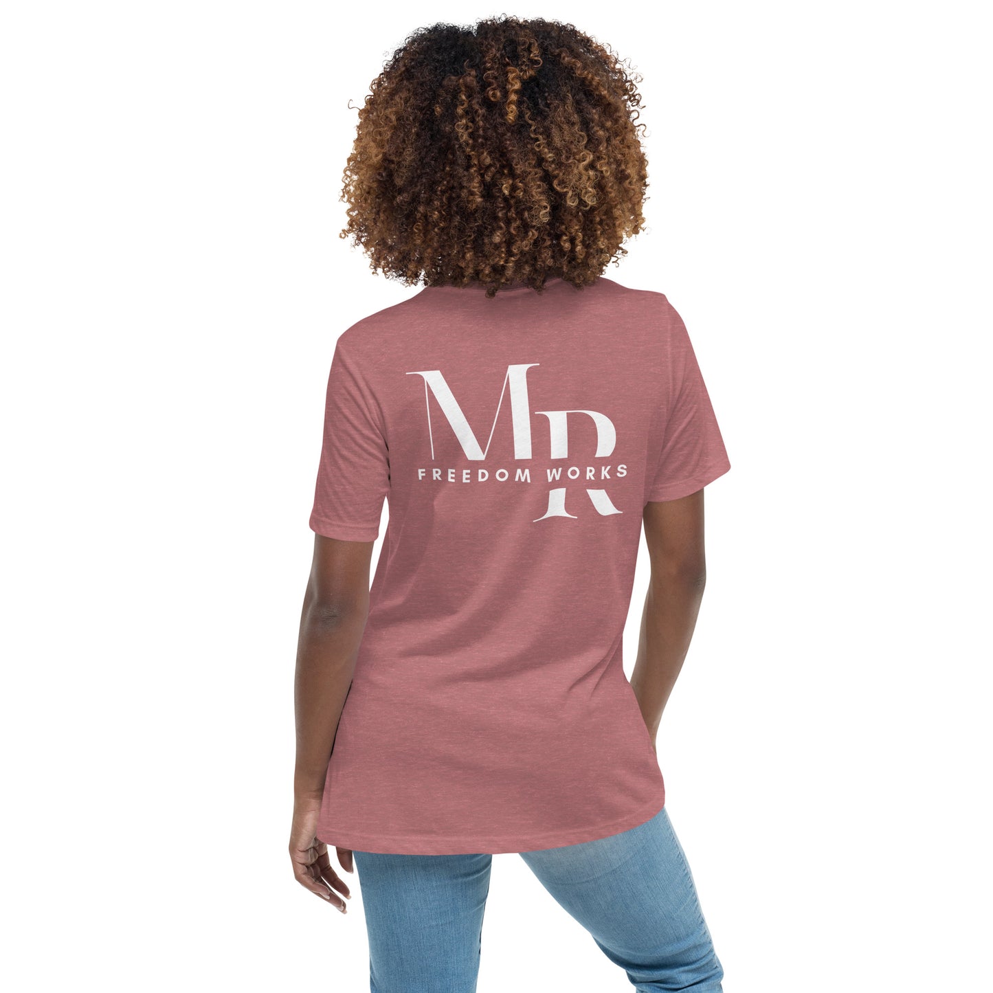 He Is Risen Women's Relaxed T-Shirt W/White Print