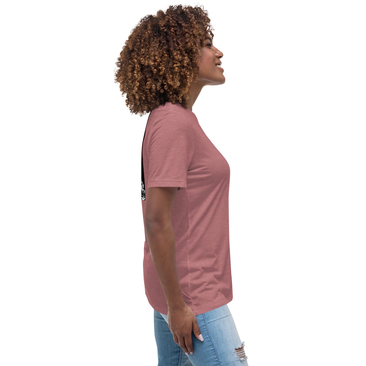 Jesus Died For You Women's Relaxed T-Shirt W/Black Print