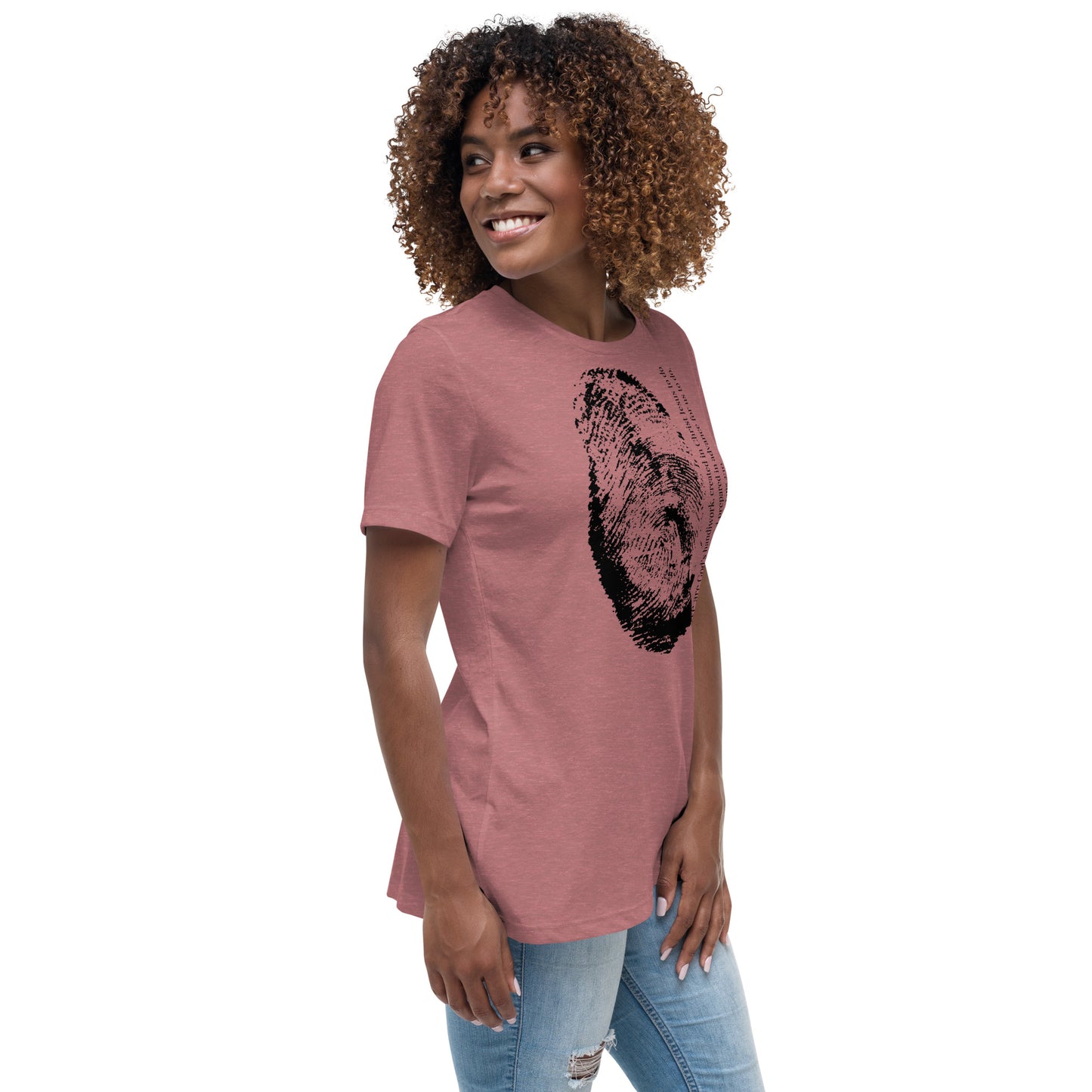 Fearfully And Wonderfully Made Women's Relaxed T-Shirt W/Black Print