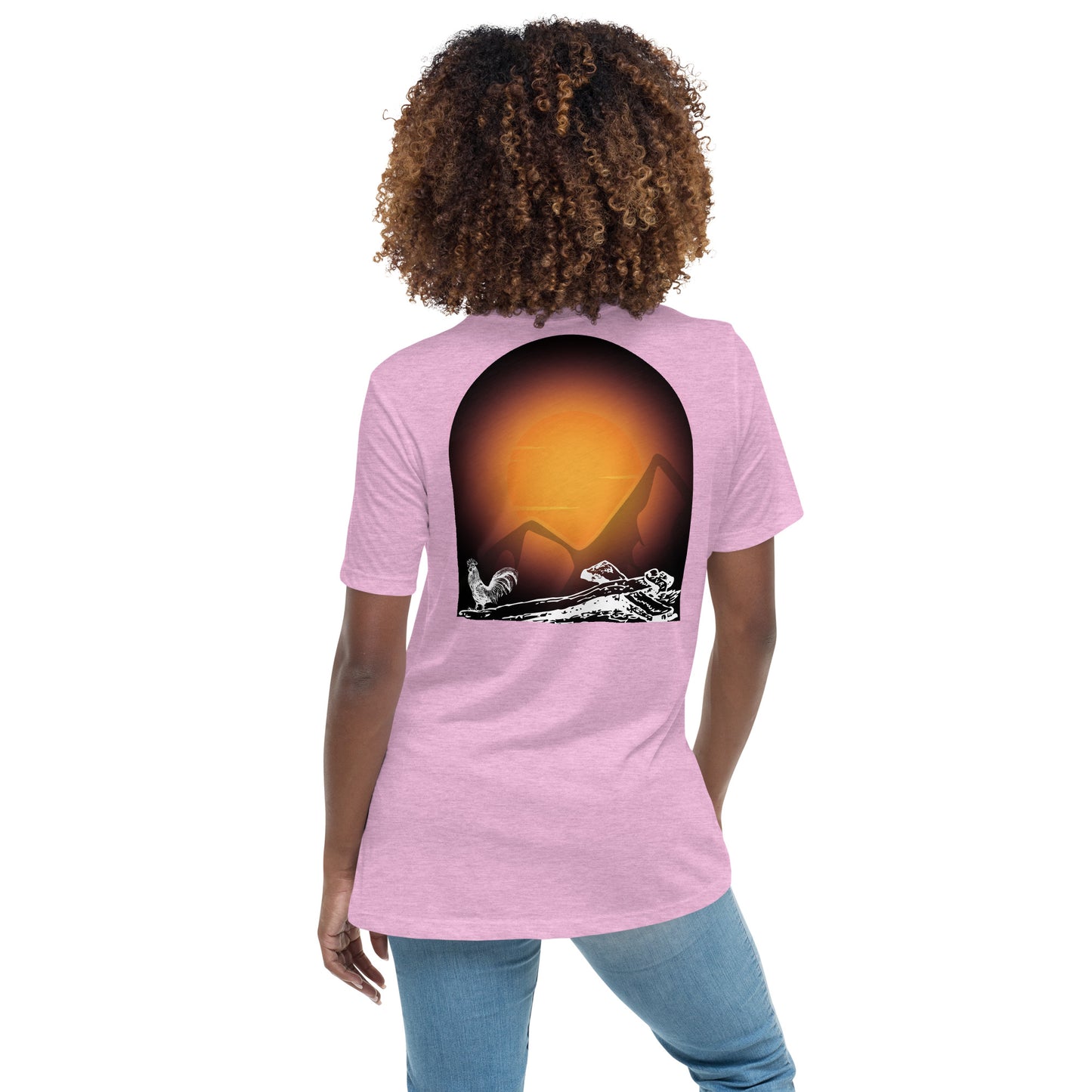 Jesus Died For You Women's Relaxed T-Shirt W/Black Print