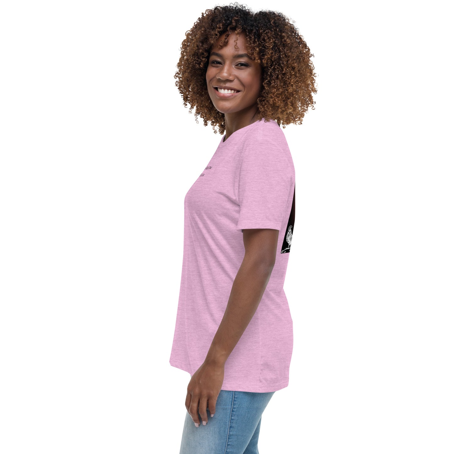 Jesus Died For You Women's Relaxed T-Shirt W/Black Print