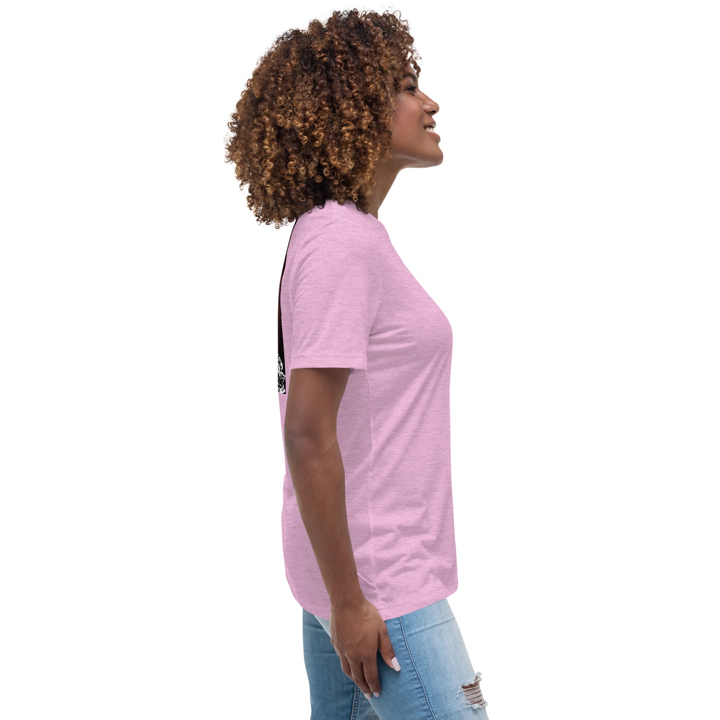 Jesus Died For You Women's Relaxed T-Shirt W/Black Print