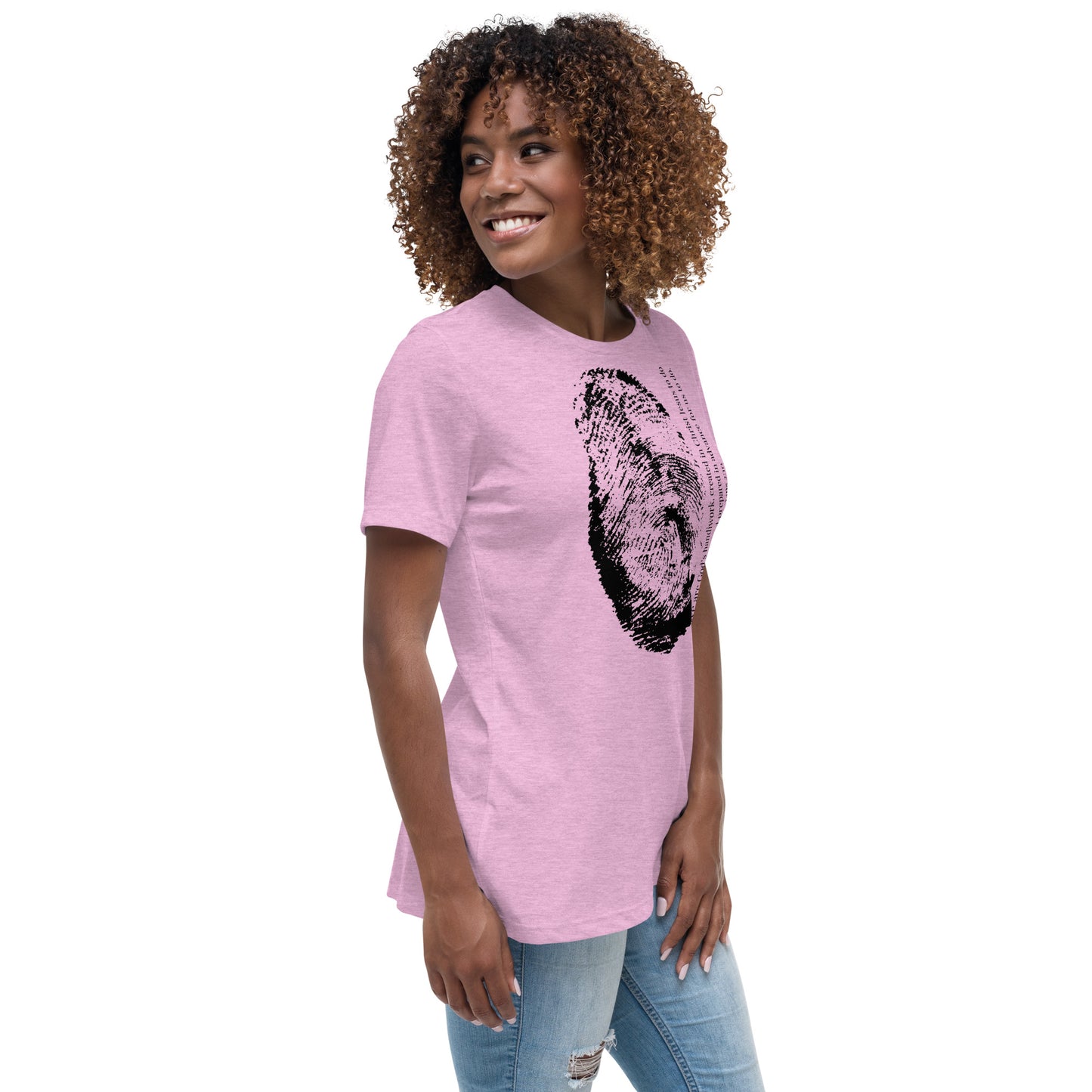 Fearfully And Wonderfully Made Women's Relaxed T-Shirt W/Black Print