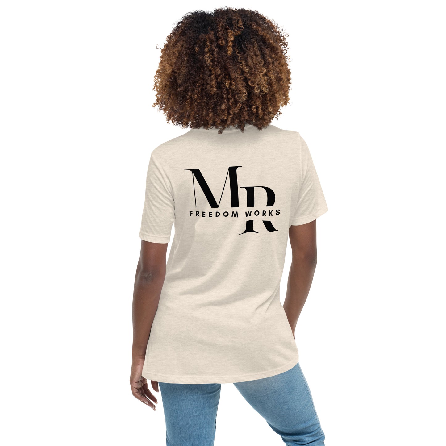 He Is Risen Women's Relaxed T-Shirt W/Black Print