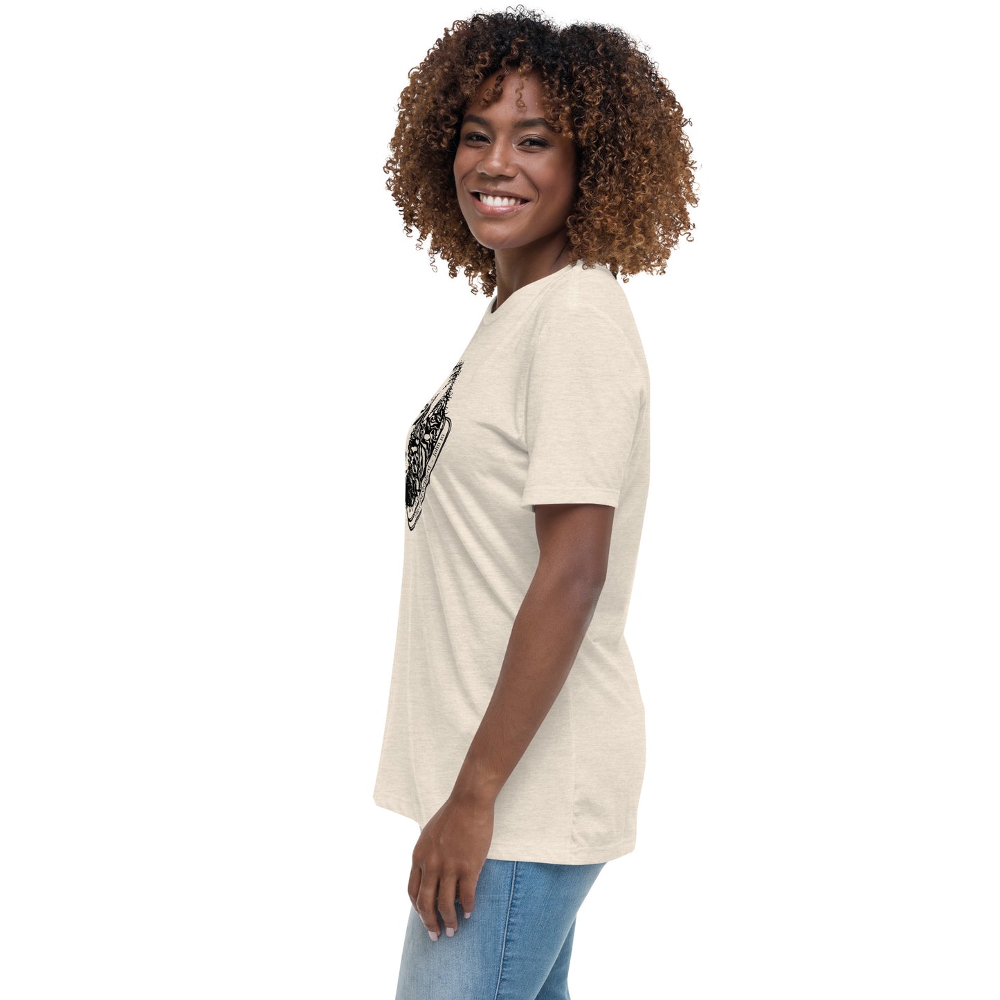 The Good Shepherd Women's Relaxed T-Shirt W/Black Print