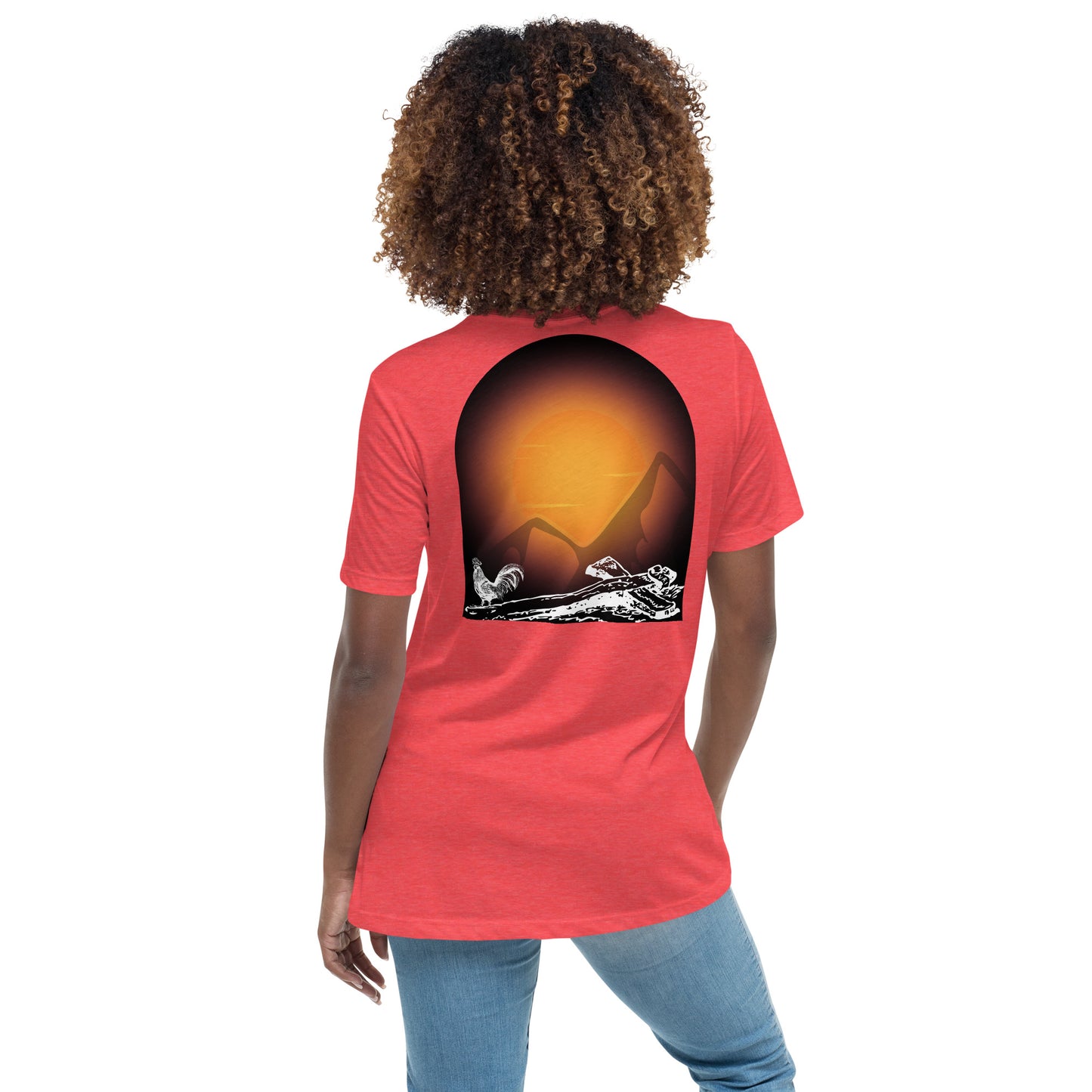 Jesus Died For You Women's Relaxed T-Shirt W/White Print