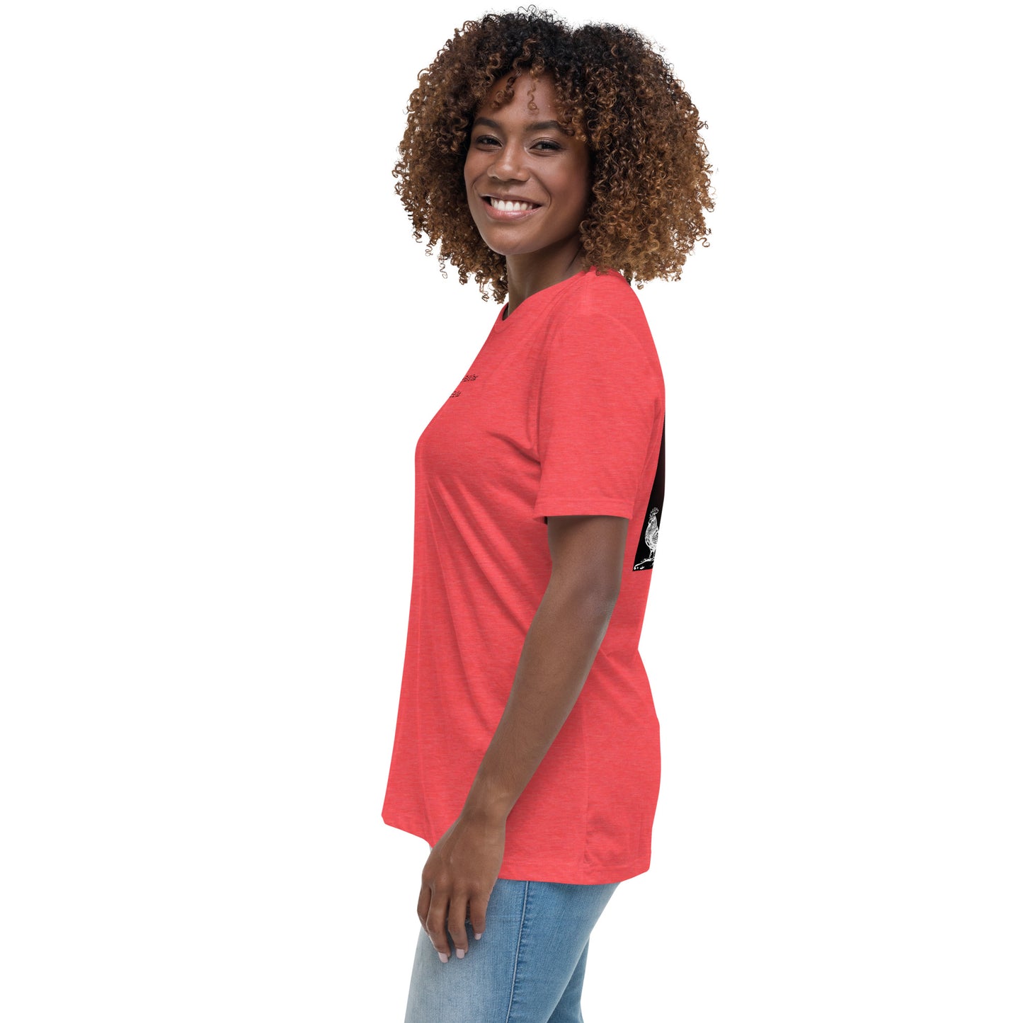 Jesus Died For You Women's Relaxed T-Shirt W/Black Print