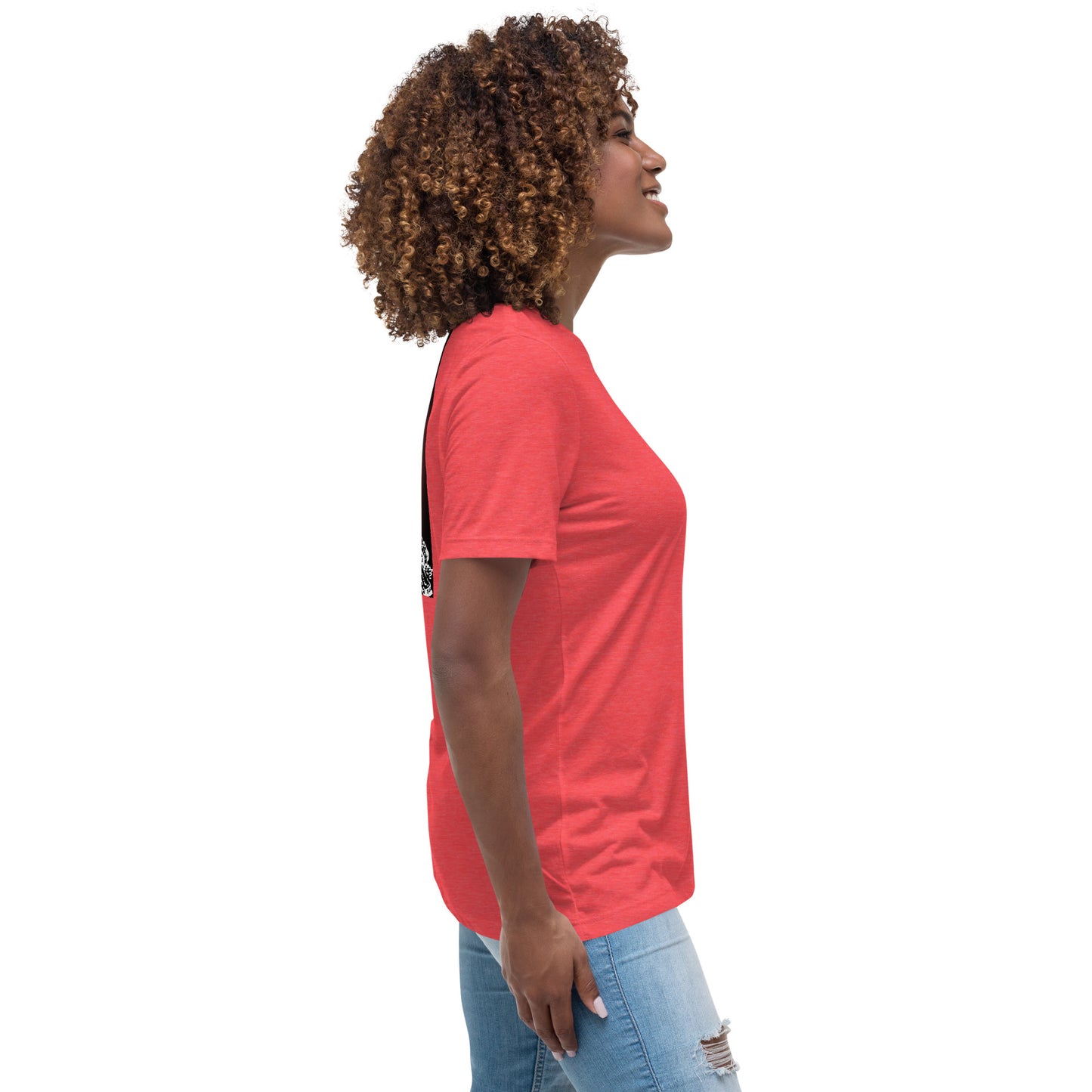 Jesus Died For You Women's Relaxed T-Shirt W/Black Print