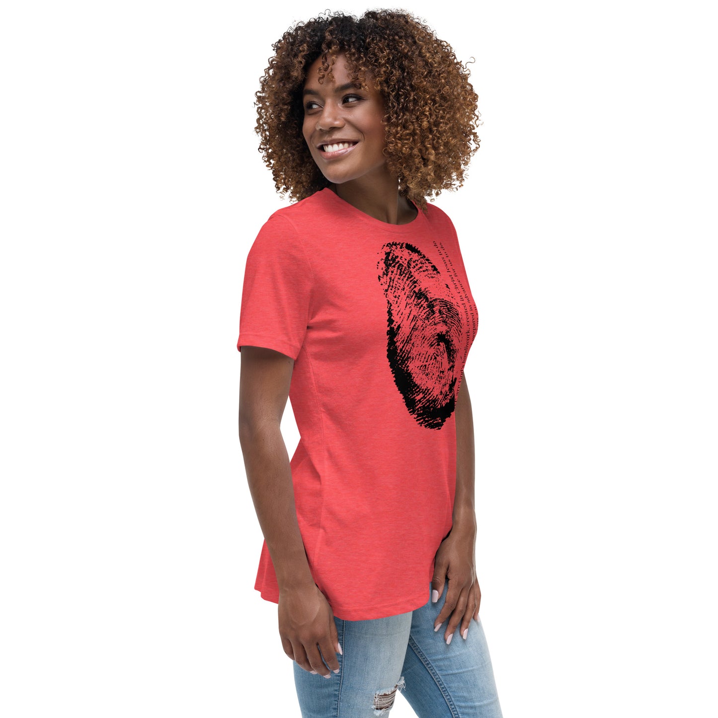 Fearfully And Wonderfully Made Women's Relaxed T-Shirt W/Black Print