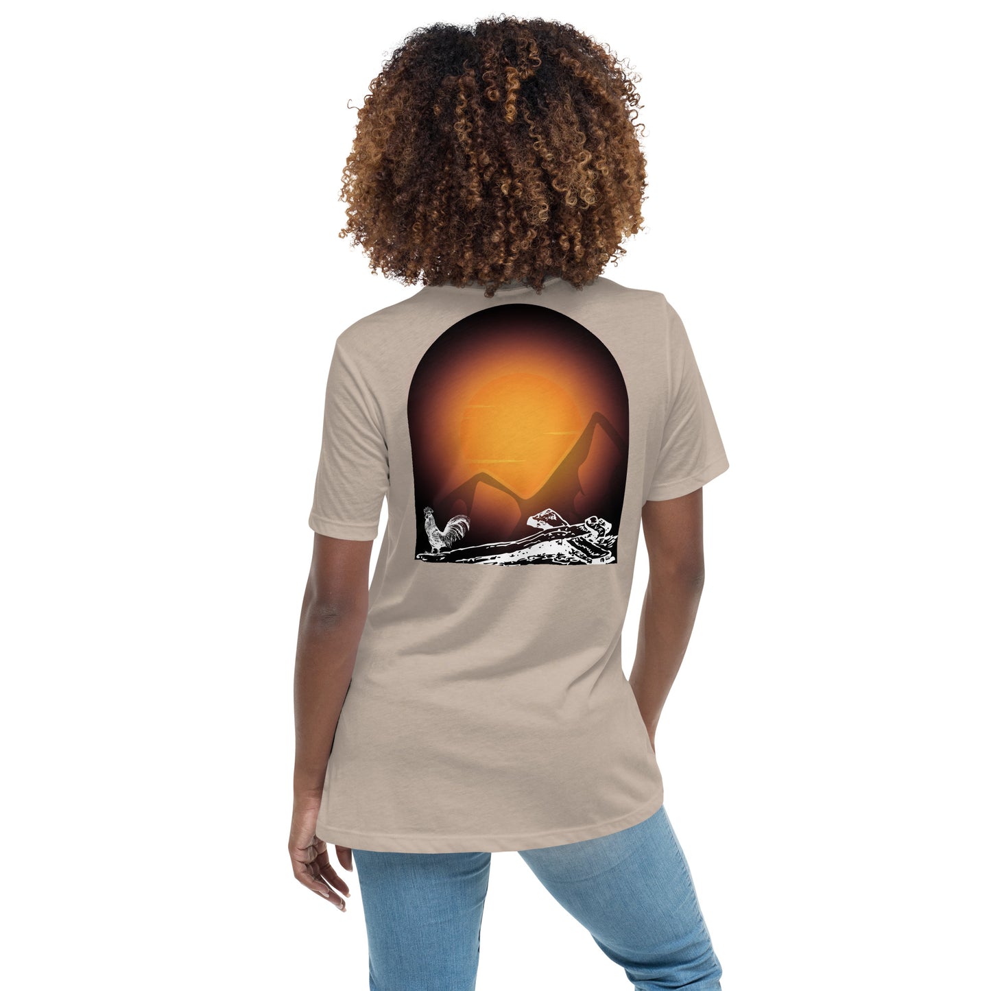 Jesus Died For You Women's Relaxed T-Shirt W/Black Print
