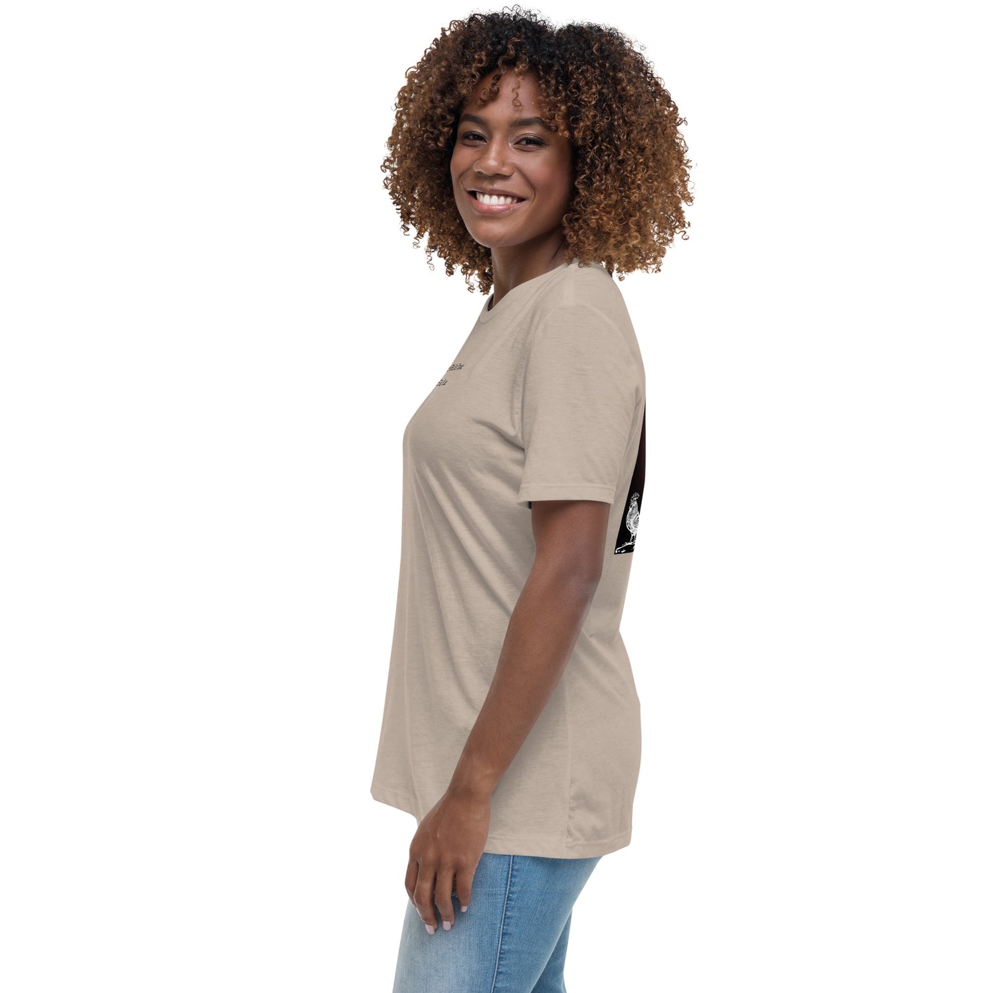 Jesus Died For You Women's Relaxed T-Shirt W/Black Print
