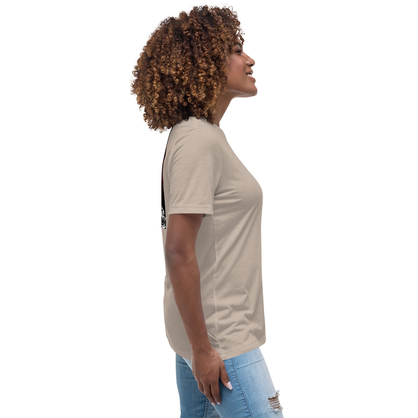 Jesus Died For You Women's Relaxed T-Shirt W/Black Print